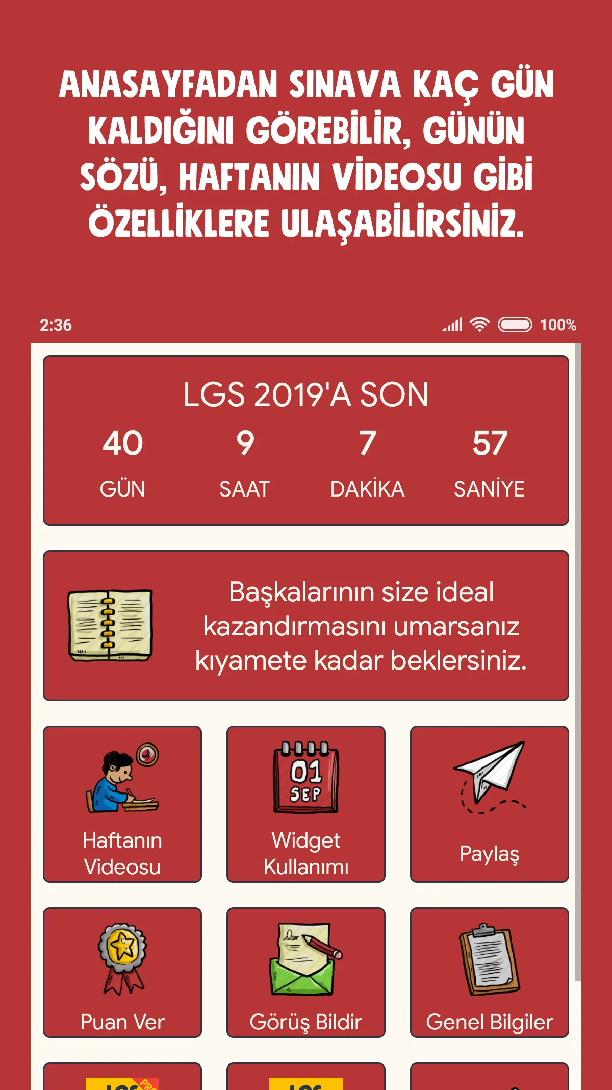 LGS Sayaç ve Widget | Indus Appstore | Screenshot