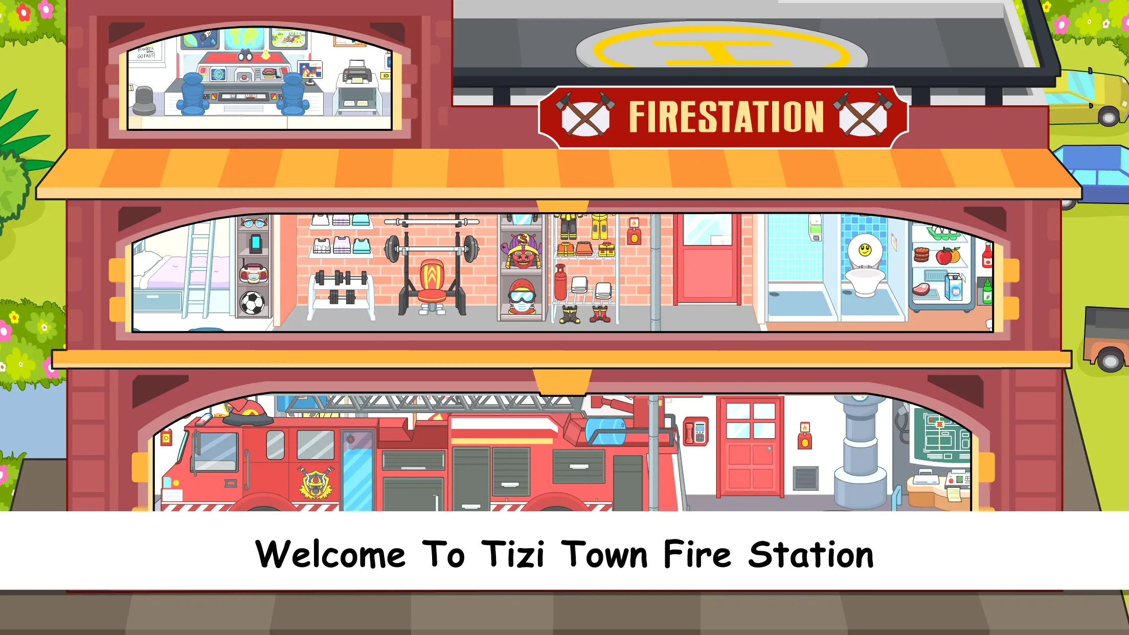 Tizi Town Kids Firetruck Games | Indus Appstore | Screenshot