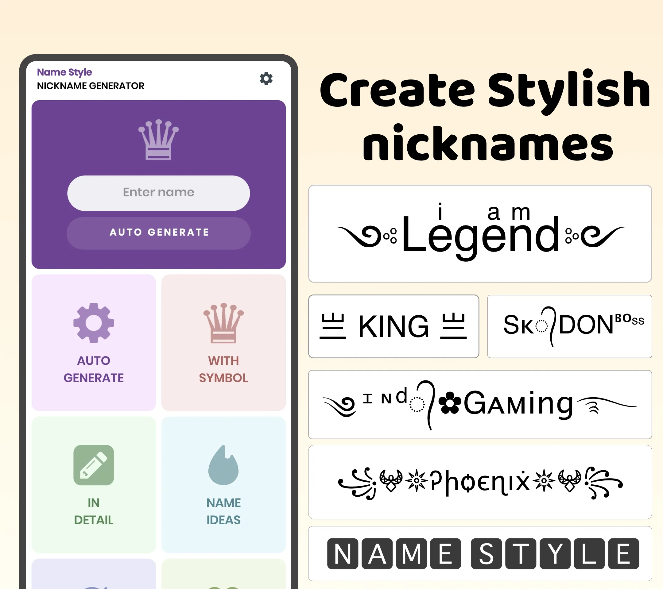 Name style: Nickname Generator | Indus Appstore | Screenshot