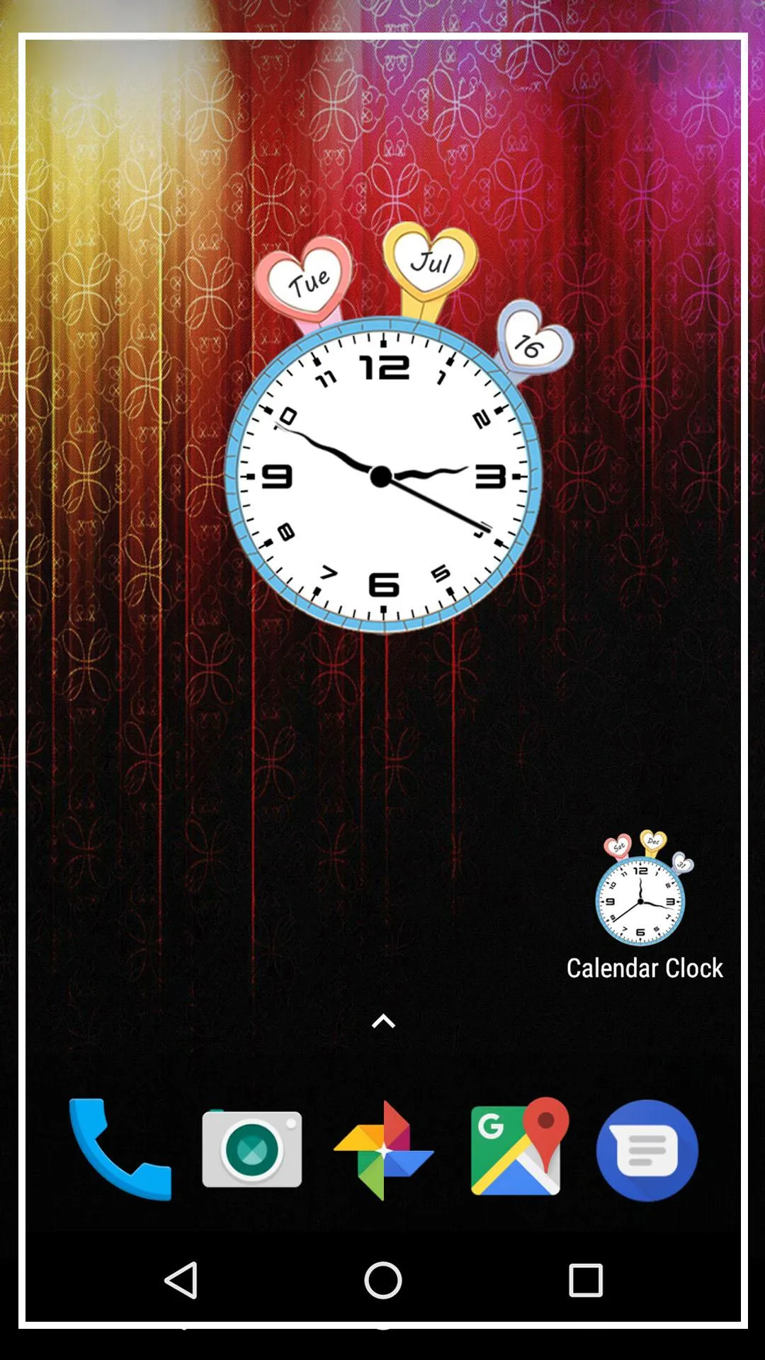 Calendar clock live wallpaper | Indus Appstore | Screenshot