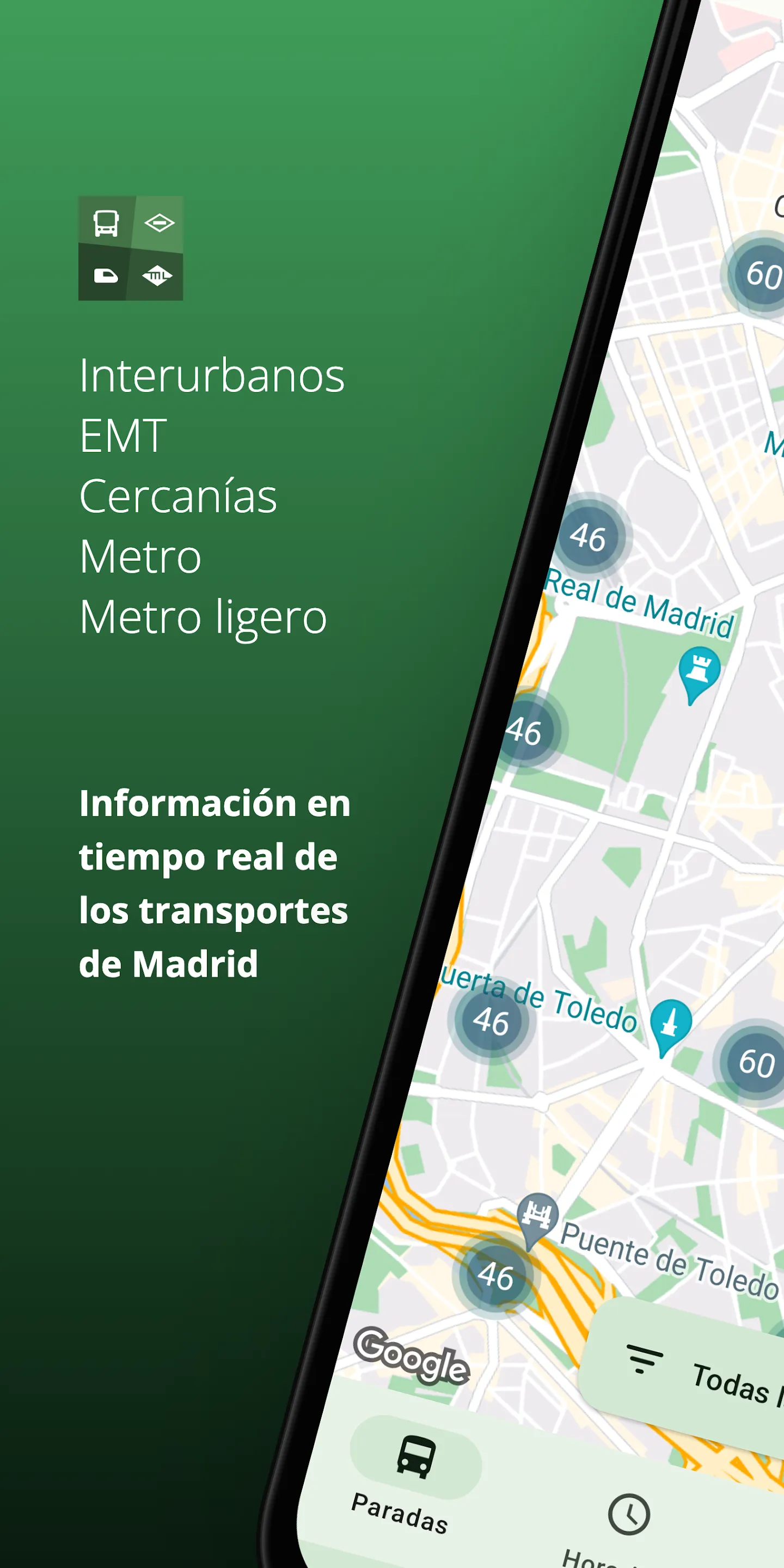 Transporte Madrid Tiempo Real | Indus Appstore | Screenshot