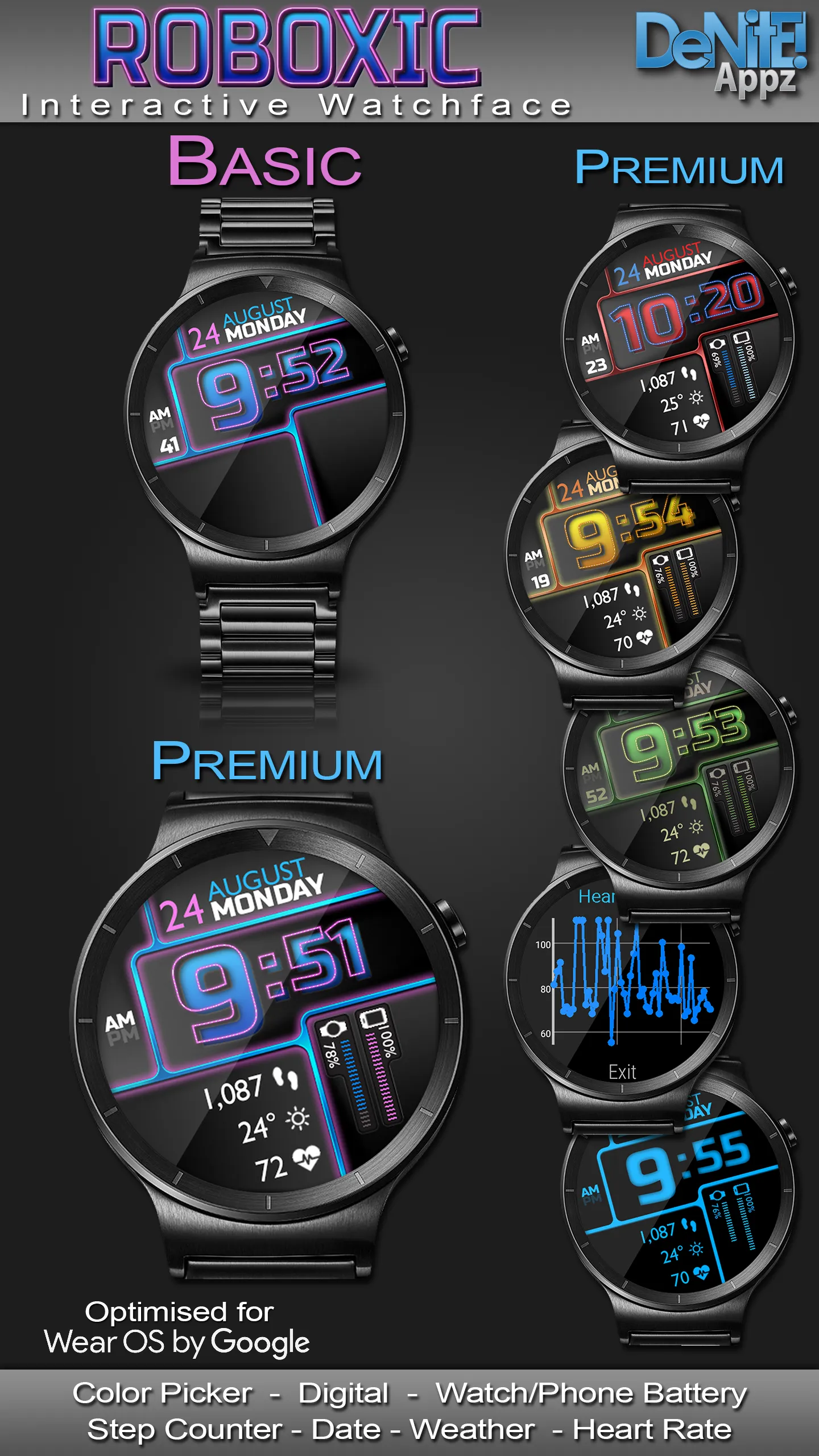 Roboxic HD Watch Face | Indus Appstore | Screenshot