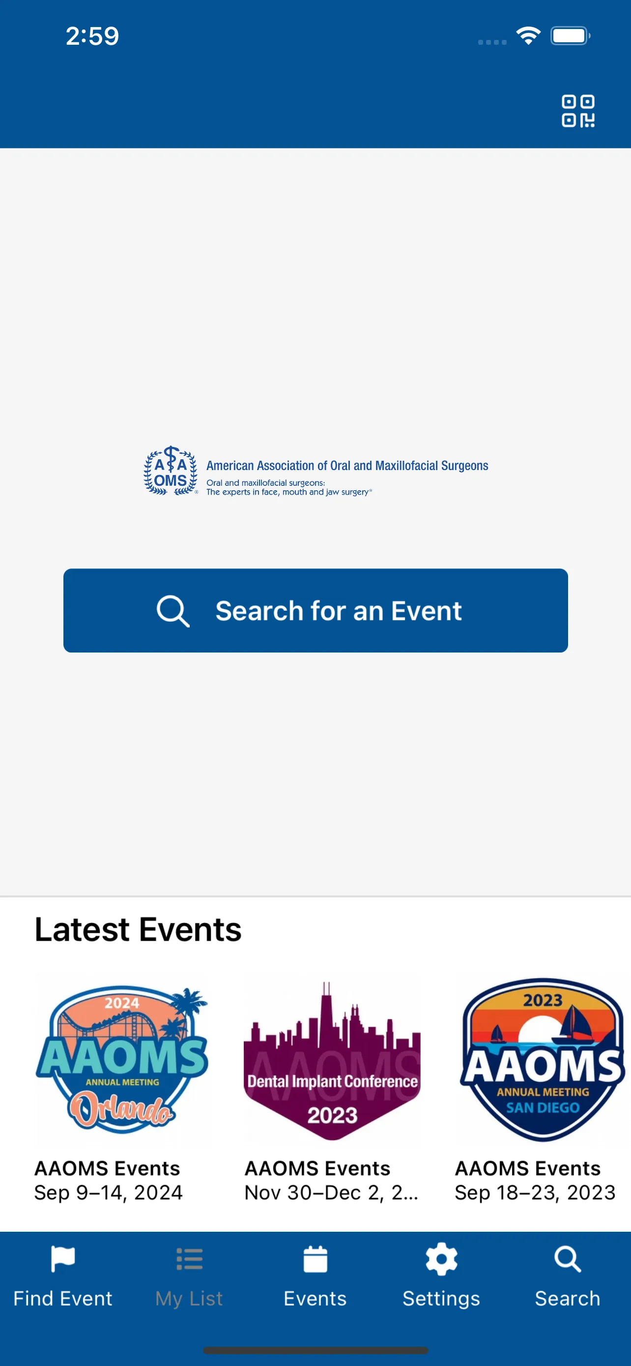 AAOMS Events | Indus Appstore | Screenshot