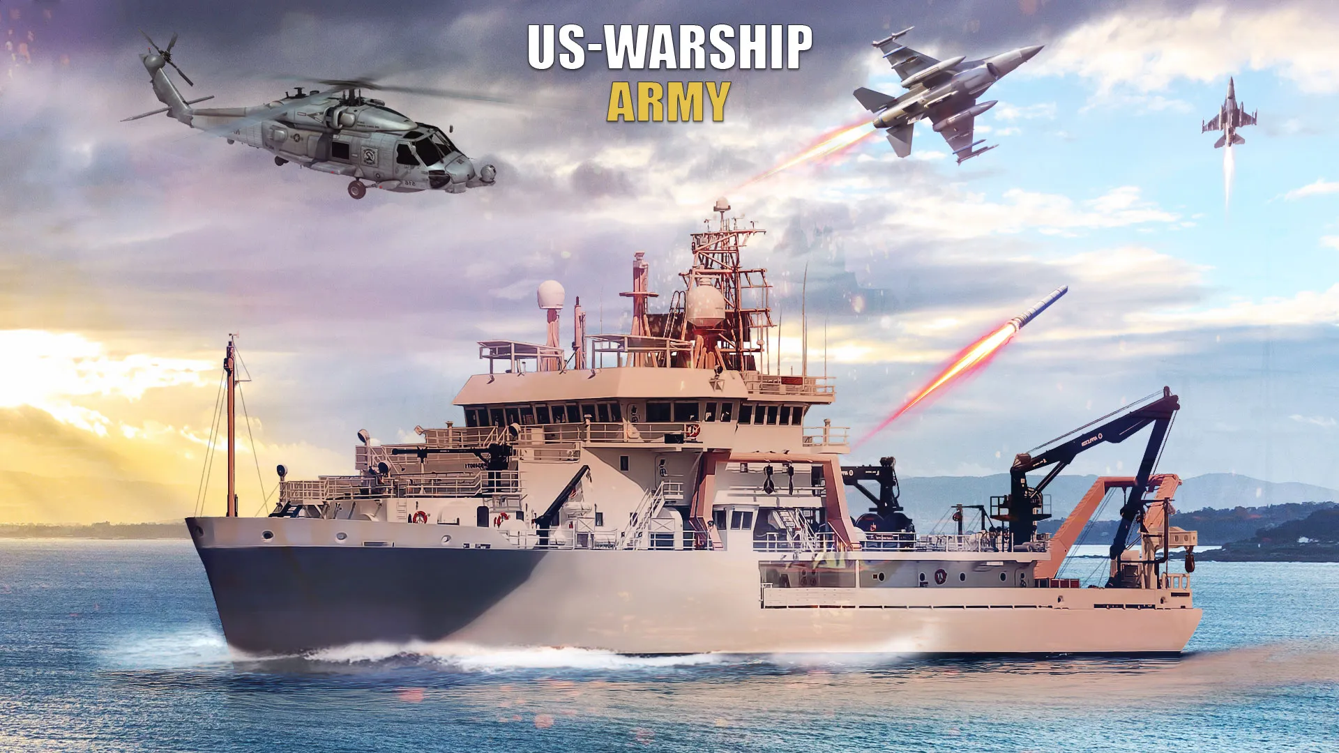 US Warship Army Battle Ship | Indus Appstore | Screenshot