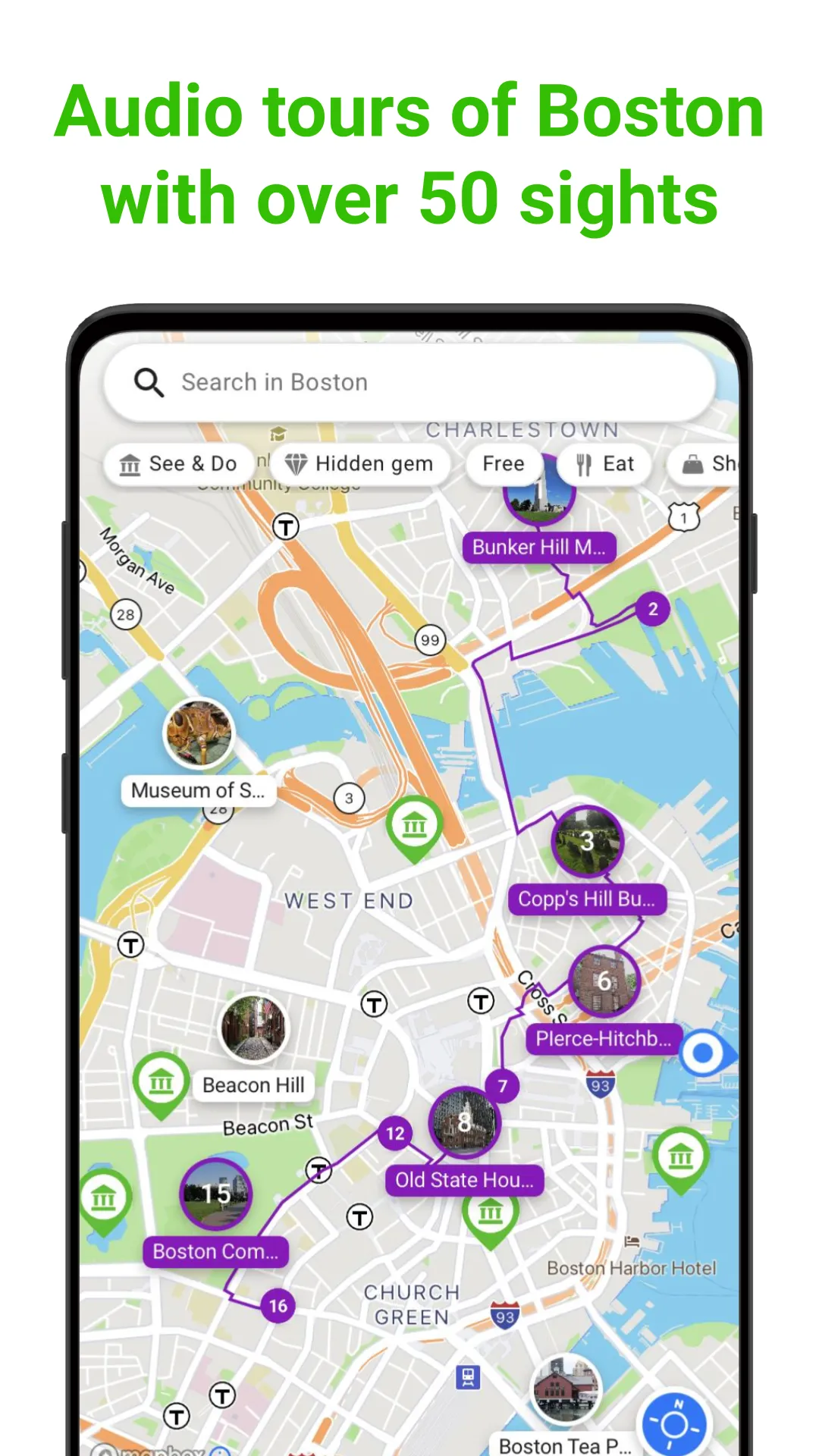 Boston Tour Guide:SmartGuide | Indus Appstore | Screenshot