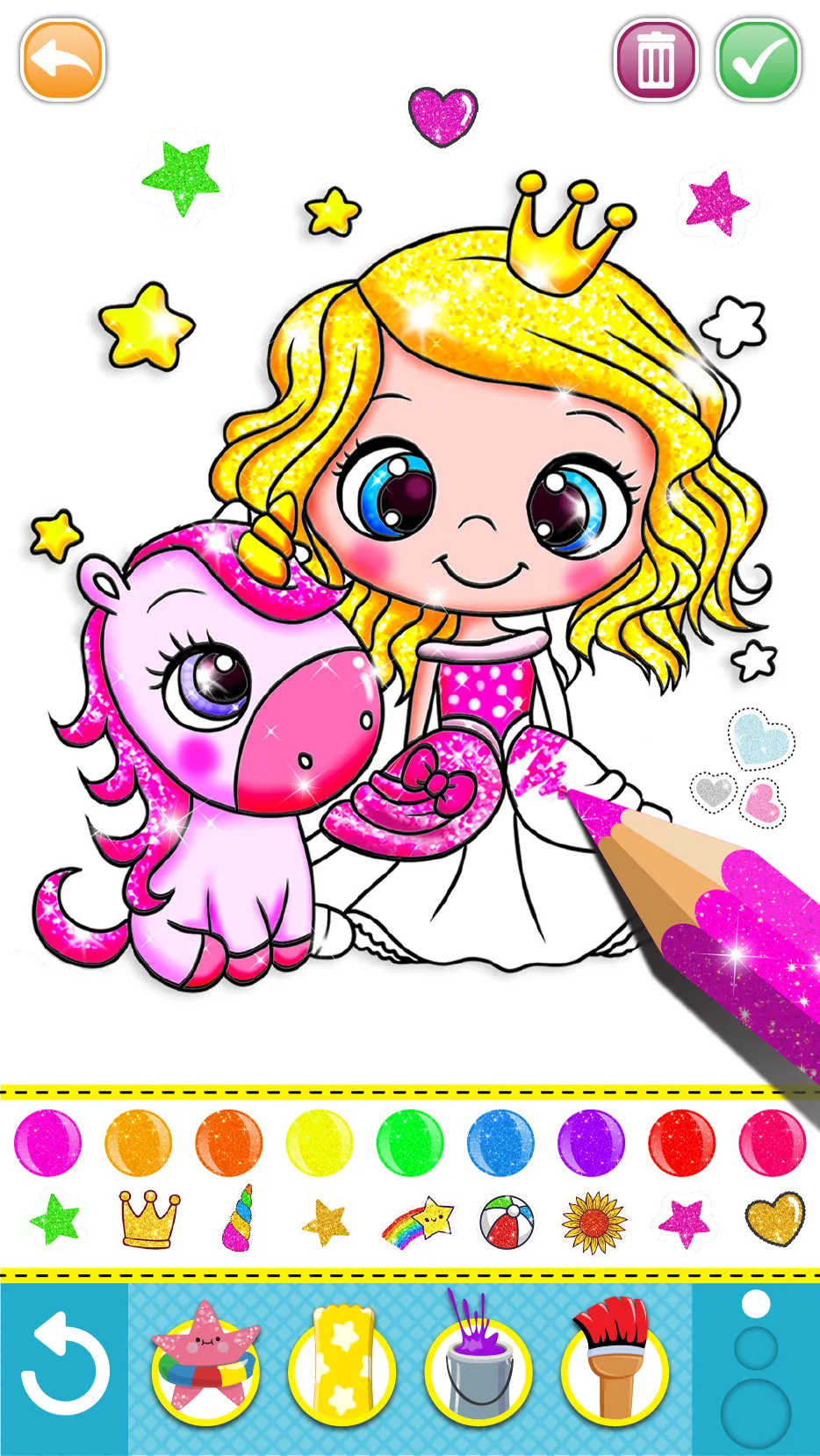 Mermaid coloring for kids | Indus Appstore | Screenshot