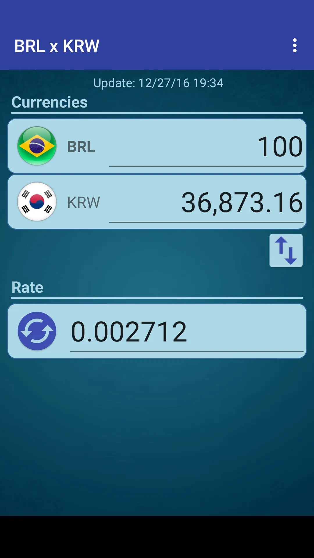 Brazil Real x South Korean Won | Indus Appstore | Screenshot