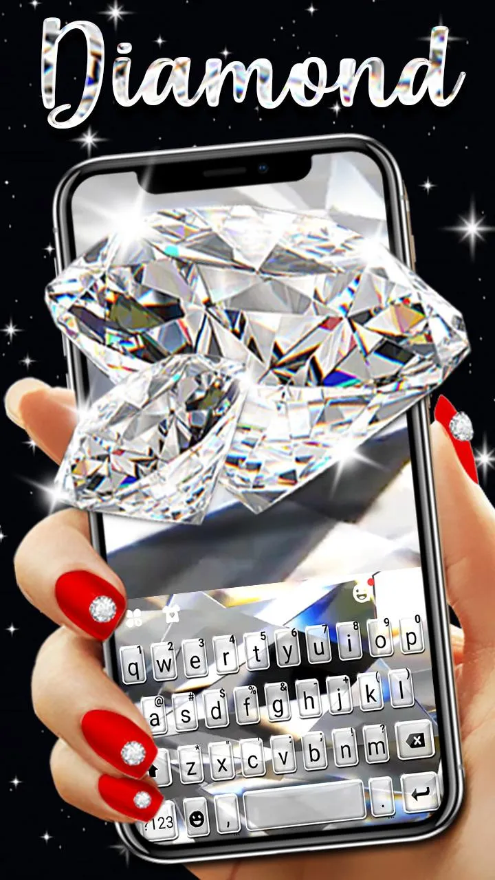 Diamond Live 3D Keyboard Backg | Indus Appstore | Screenshot