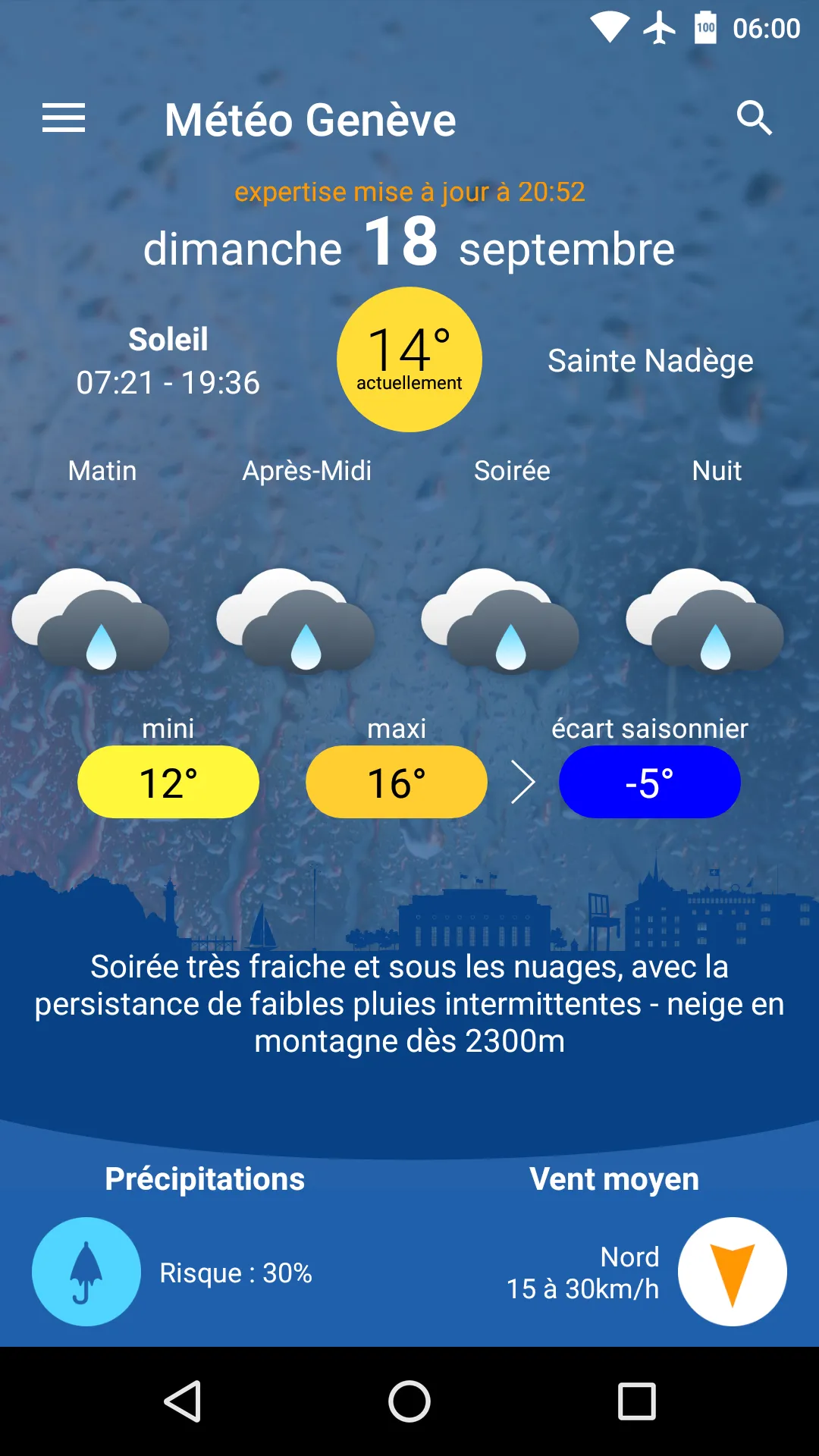 Météo Genève | Indus Appstore | Screenshot