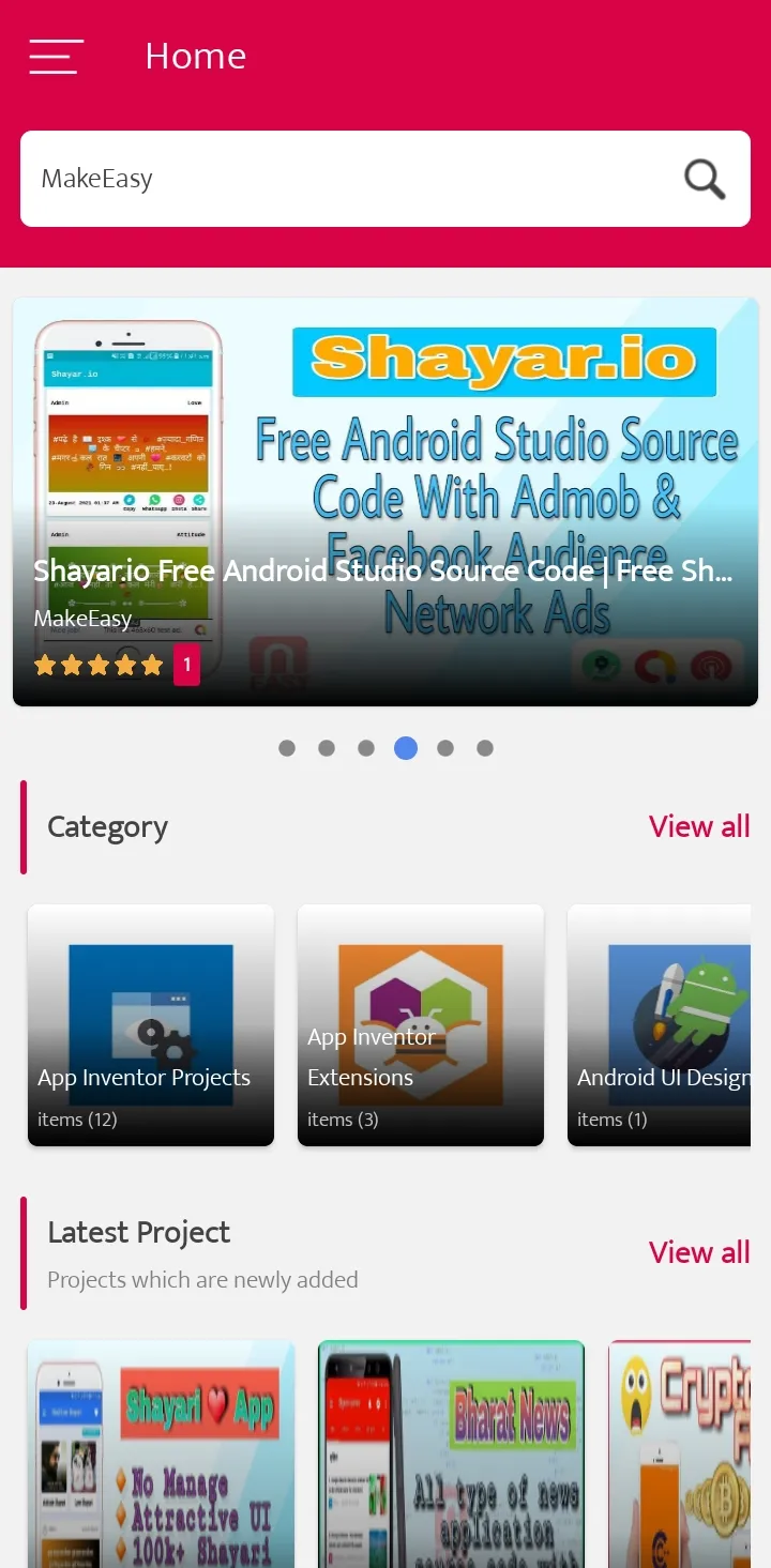 MakeEasy Android Source Code | Indus Appstore | Screenshot