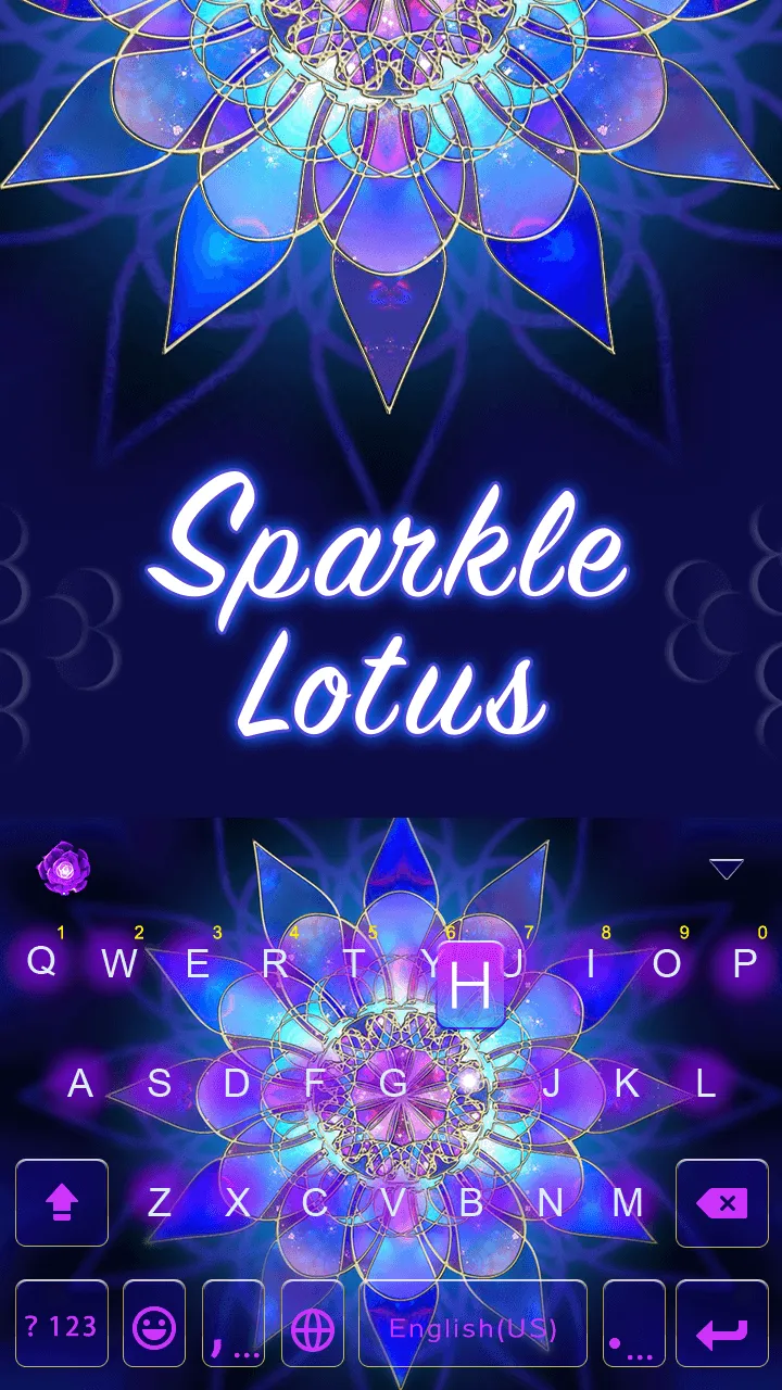 Sparkle Lotus Keyboard | Indus Appstore | Screenshot