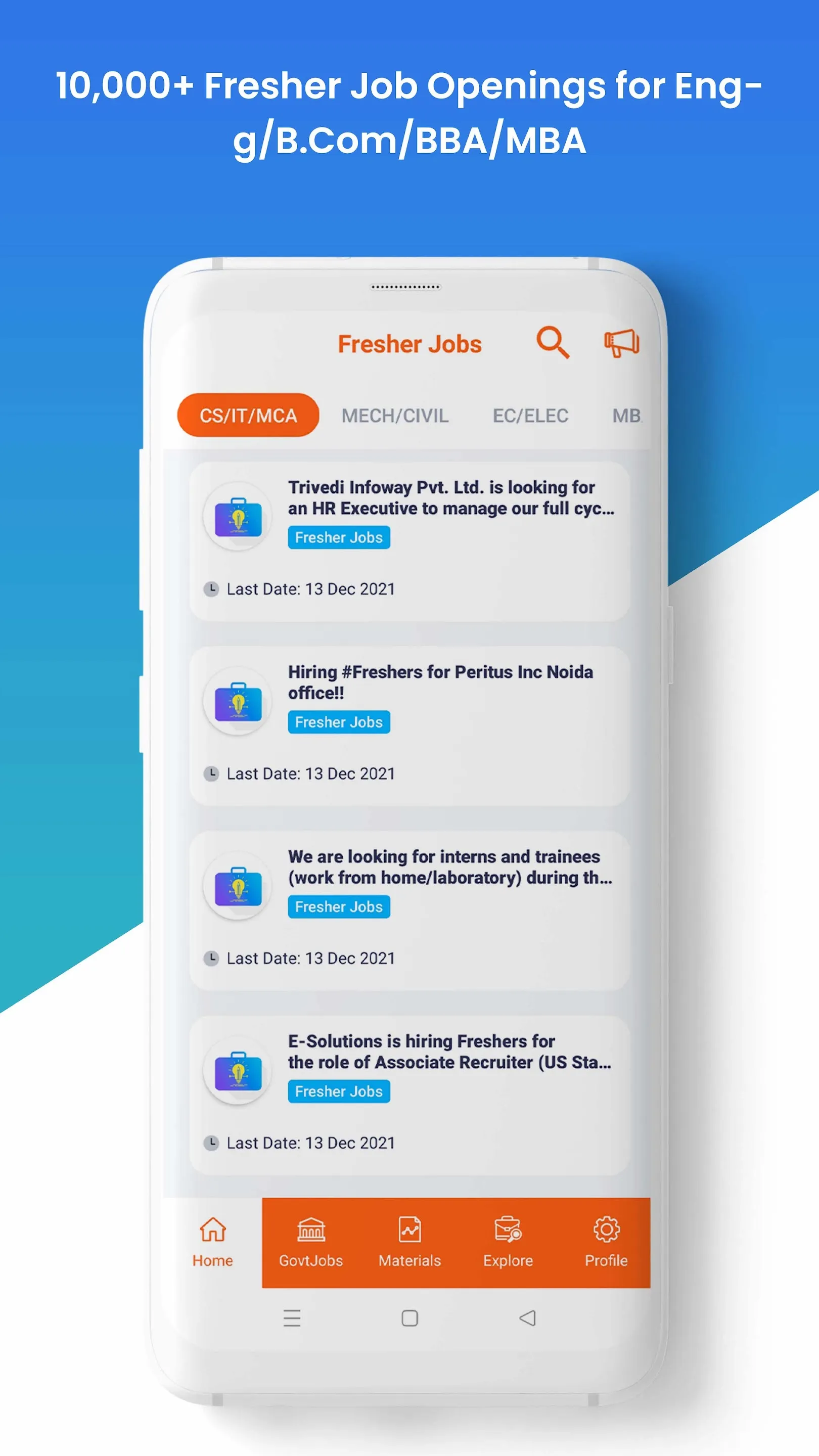 Freshment: Fresher Jobs Search | Indus Appstore | Screenshot