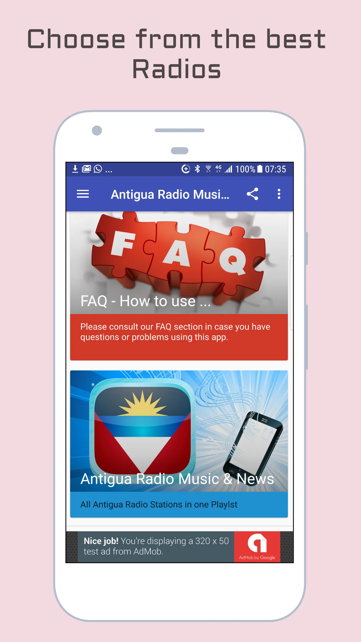 Antigua Radio Music & News | Indus Appstore | Screenshot