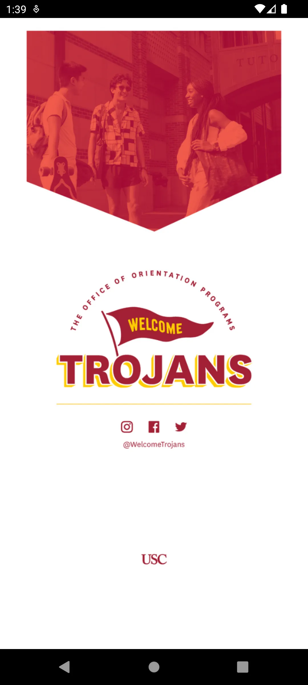 USC Welcome Trojans | Indus Appstore | Screenshot