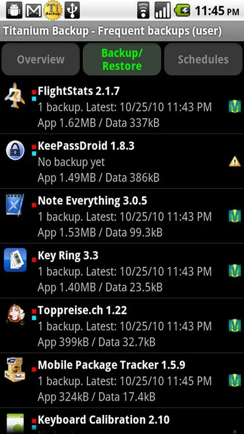 Titanium Backup (root needed) | Indus Appstore | Screenshot