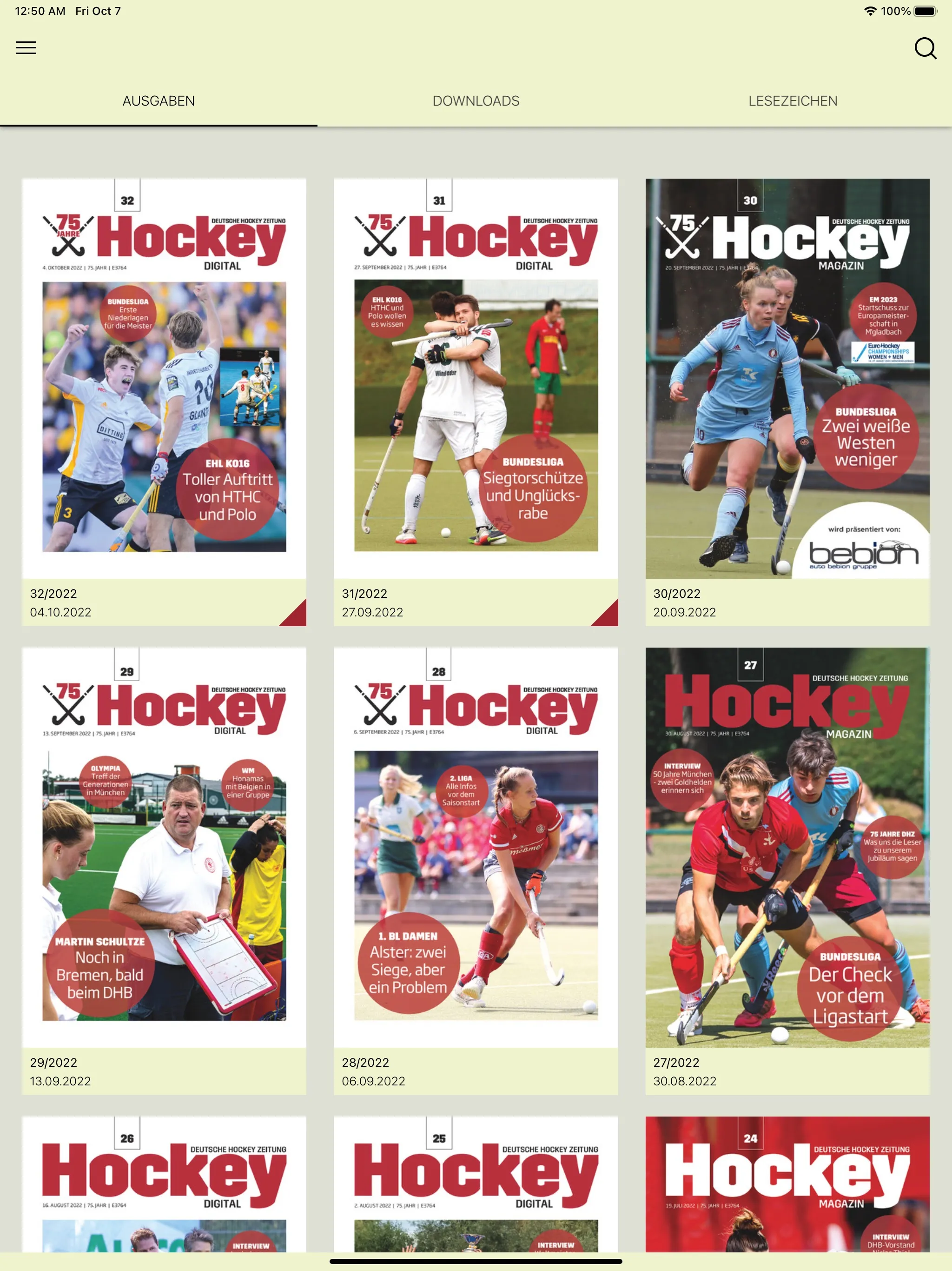 Hockey Zeitung | Indus Appstore | Screenshot