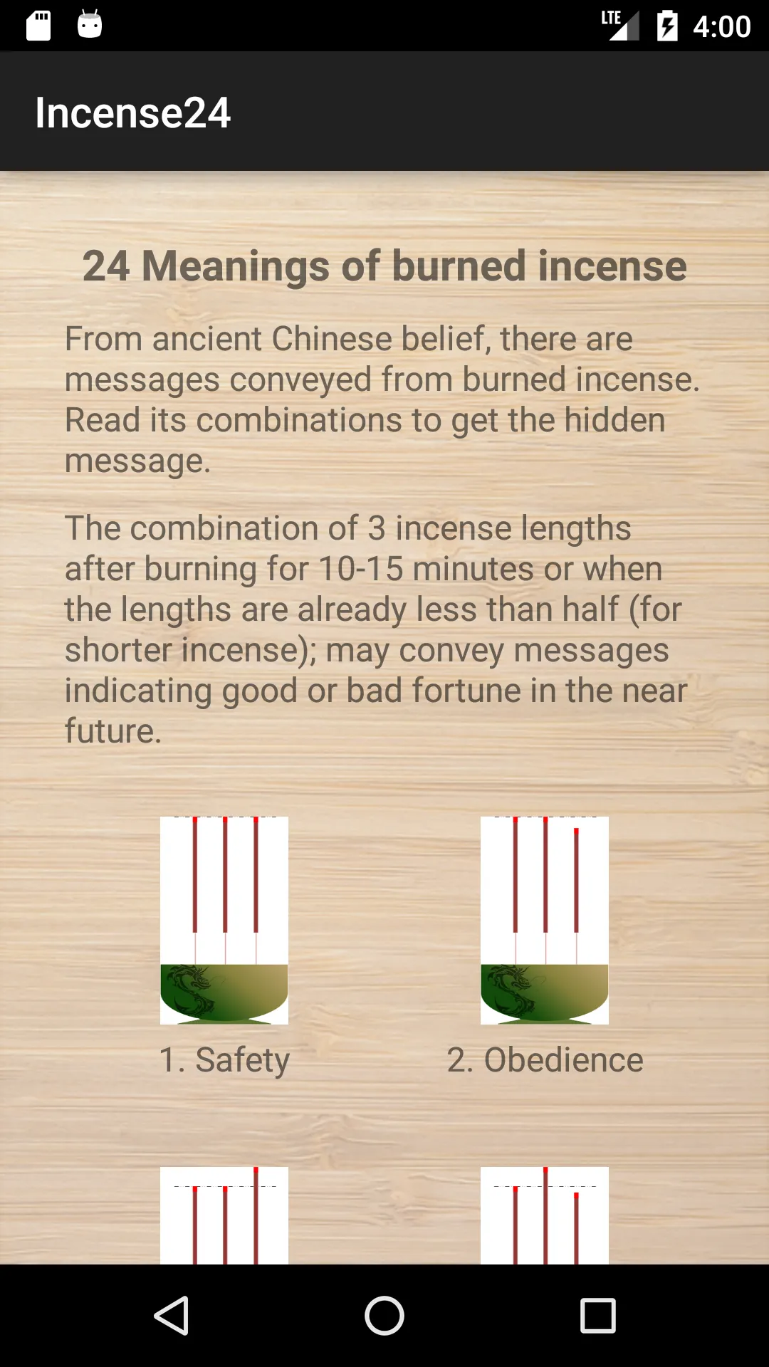 Incense 24: meanings | Indus Appstore | Screenshot