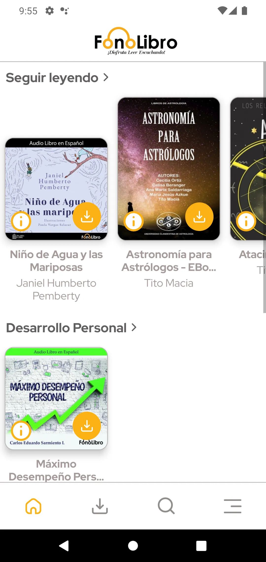 Fonolibro | Indus Appstore | Screenshot