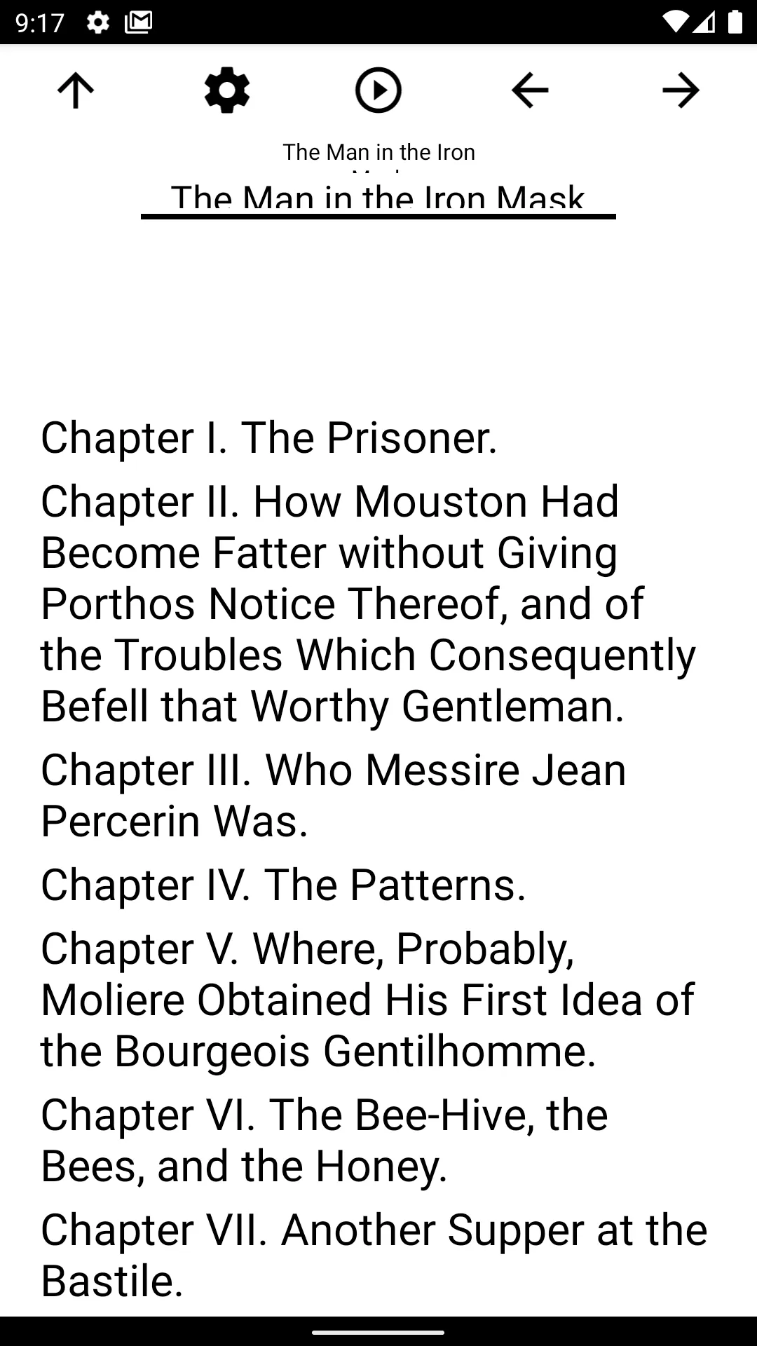 Book, The Man in the Iron Mask | Indus Appstore | Screenshot