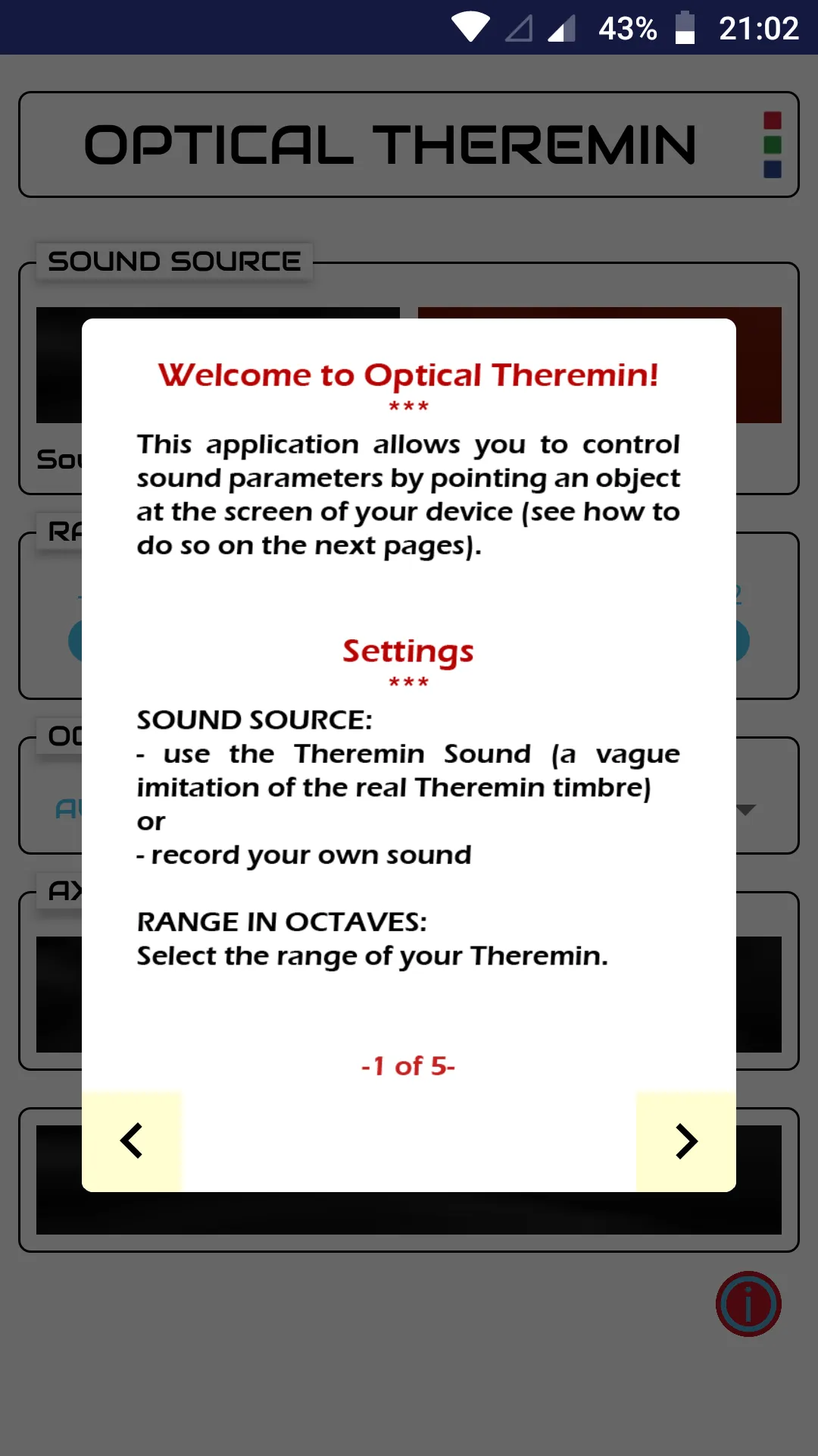 Optical Theremin | Indus Appstore | Screenshot