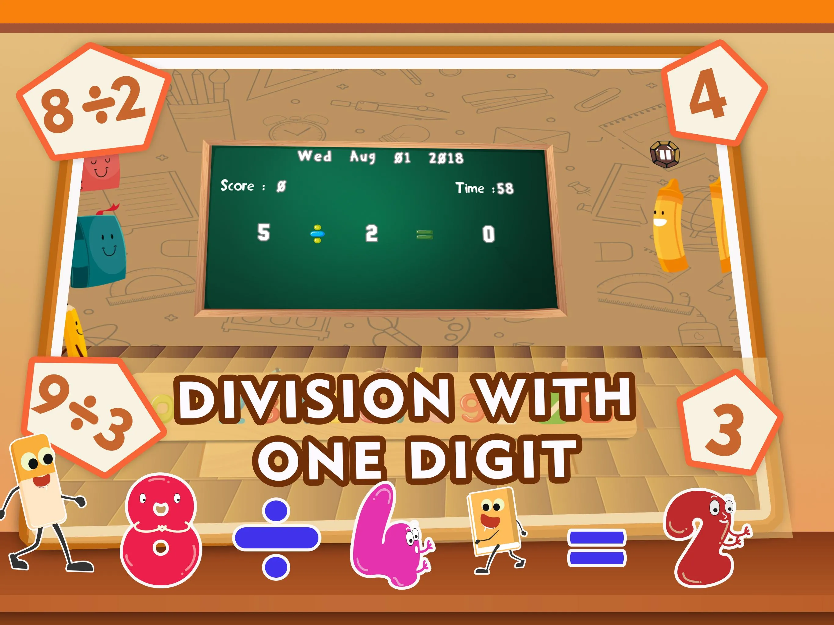 Learn Division Facts Kids Game | Indus Appstore | Screenshot