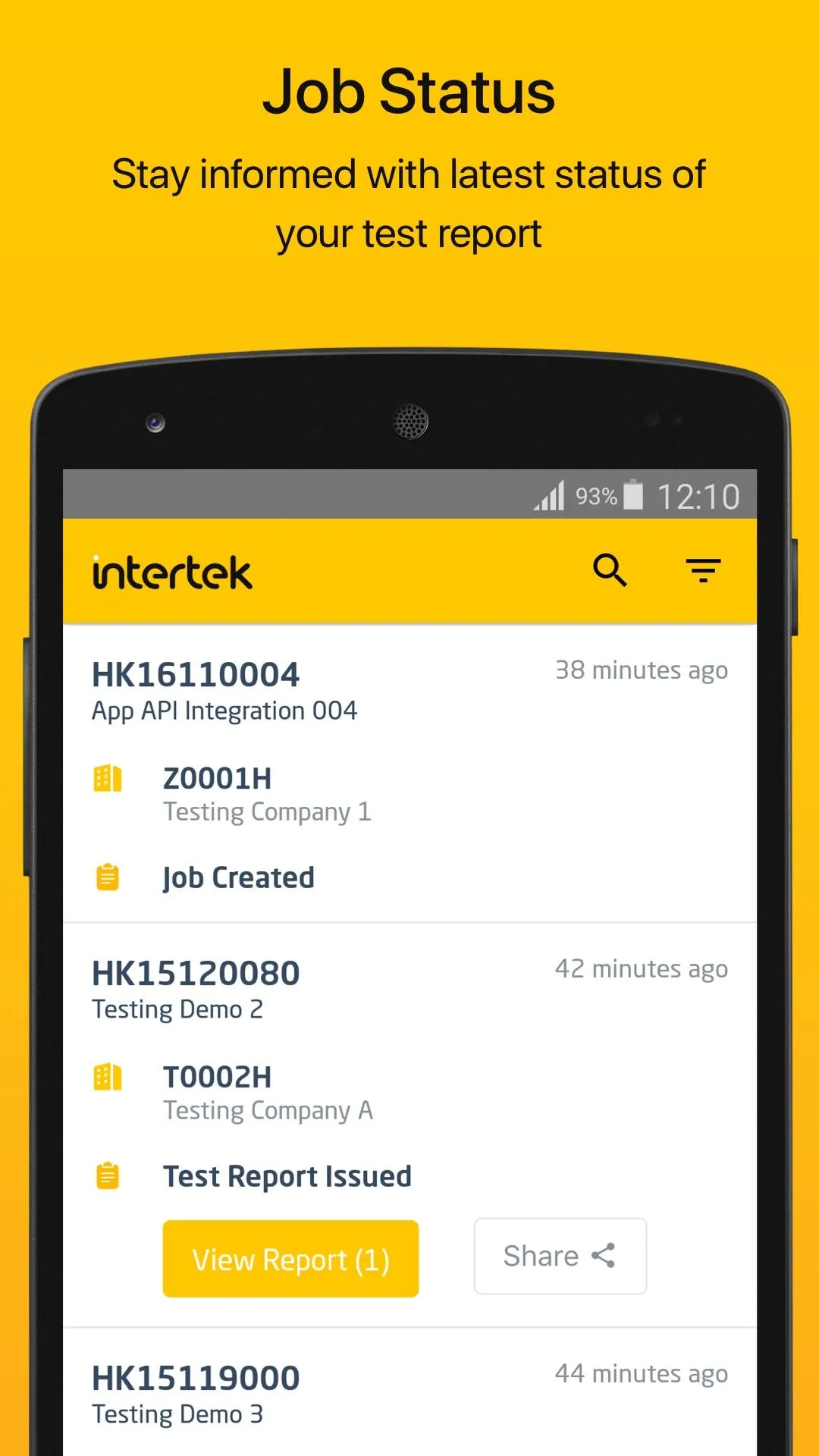 Intertek - Job Tracker | Indus Appstore | Screenshot