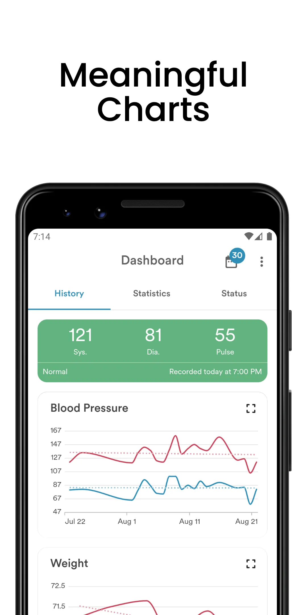 AVAX Blood Pressure Diary | Indus Appstore | Screenshot