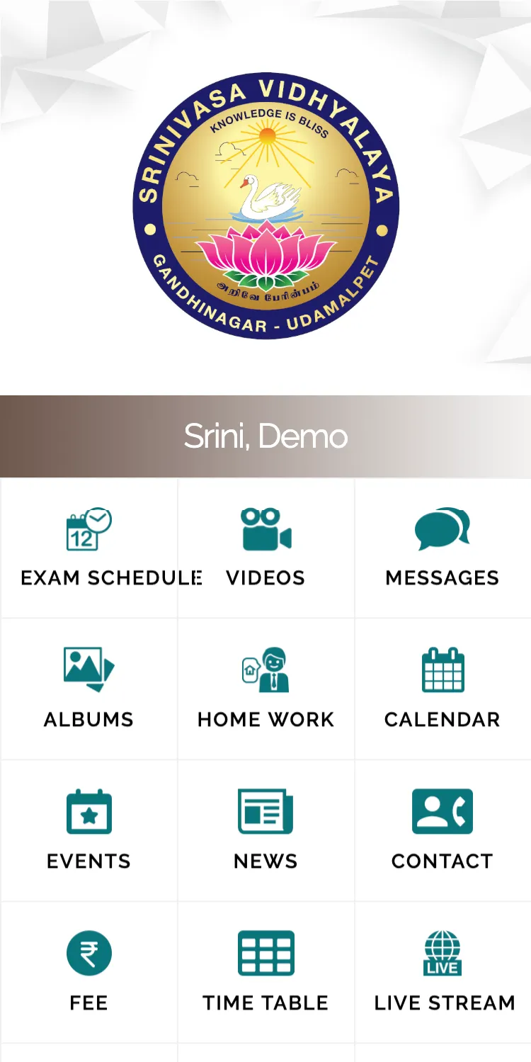 Srinivasa Vidhyalaya | Indus Appstore | Screenshot