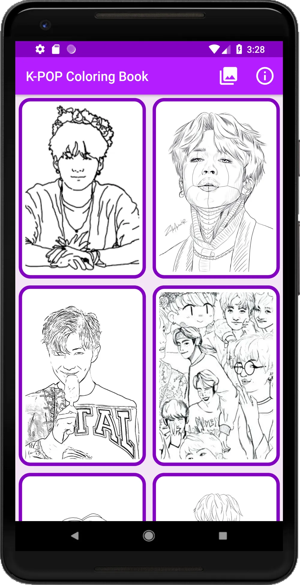 K-POP Coloring Book | Indus Appstore | Screenshot