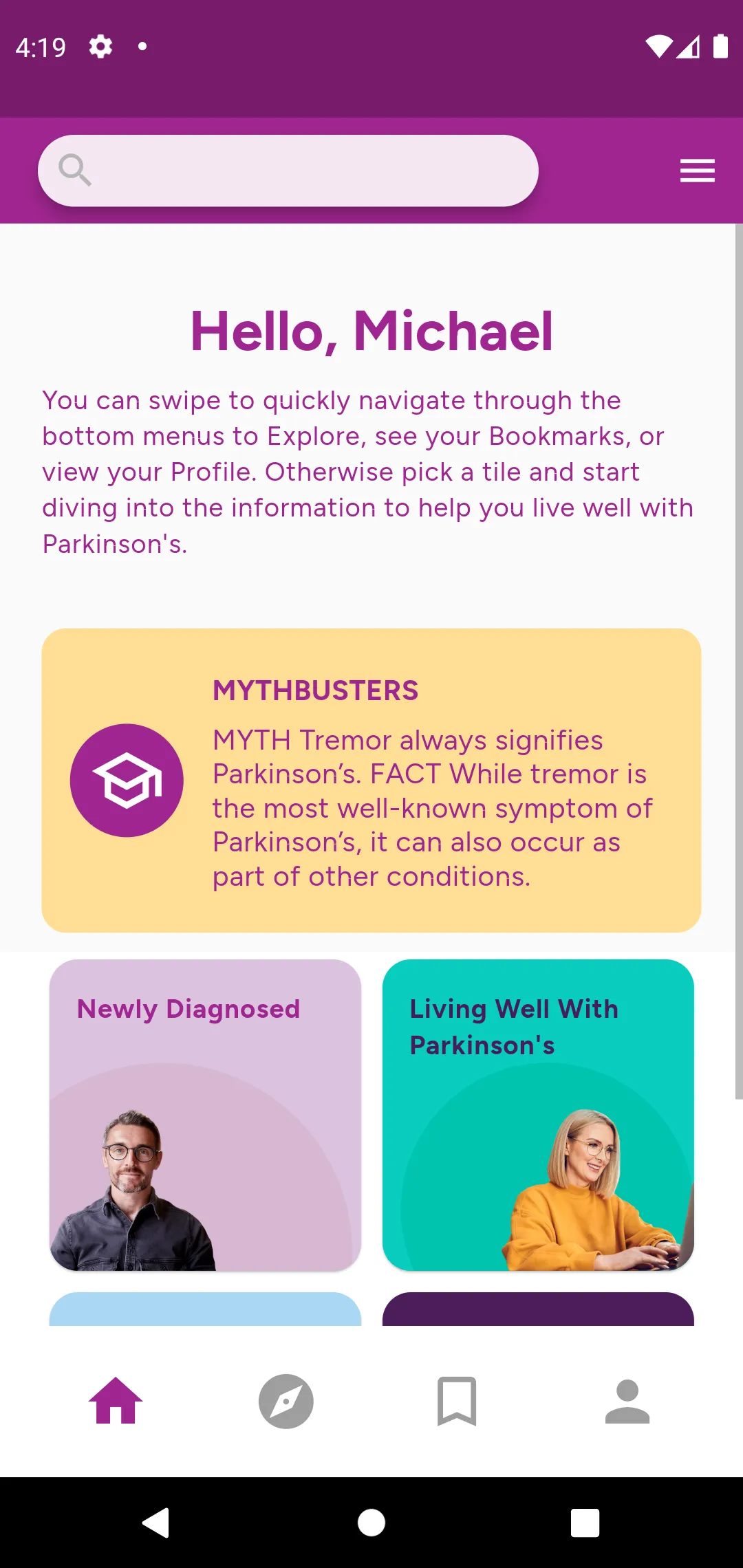 Young Onset Parkinson's YOPX | Indus Appstore | Screenshot