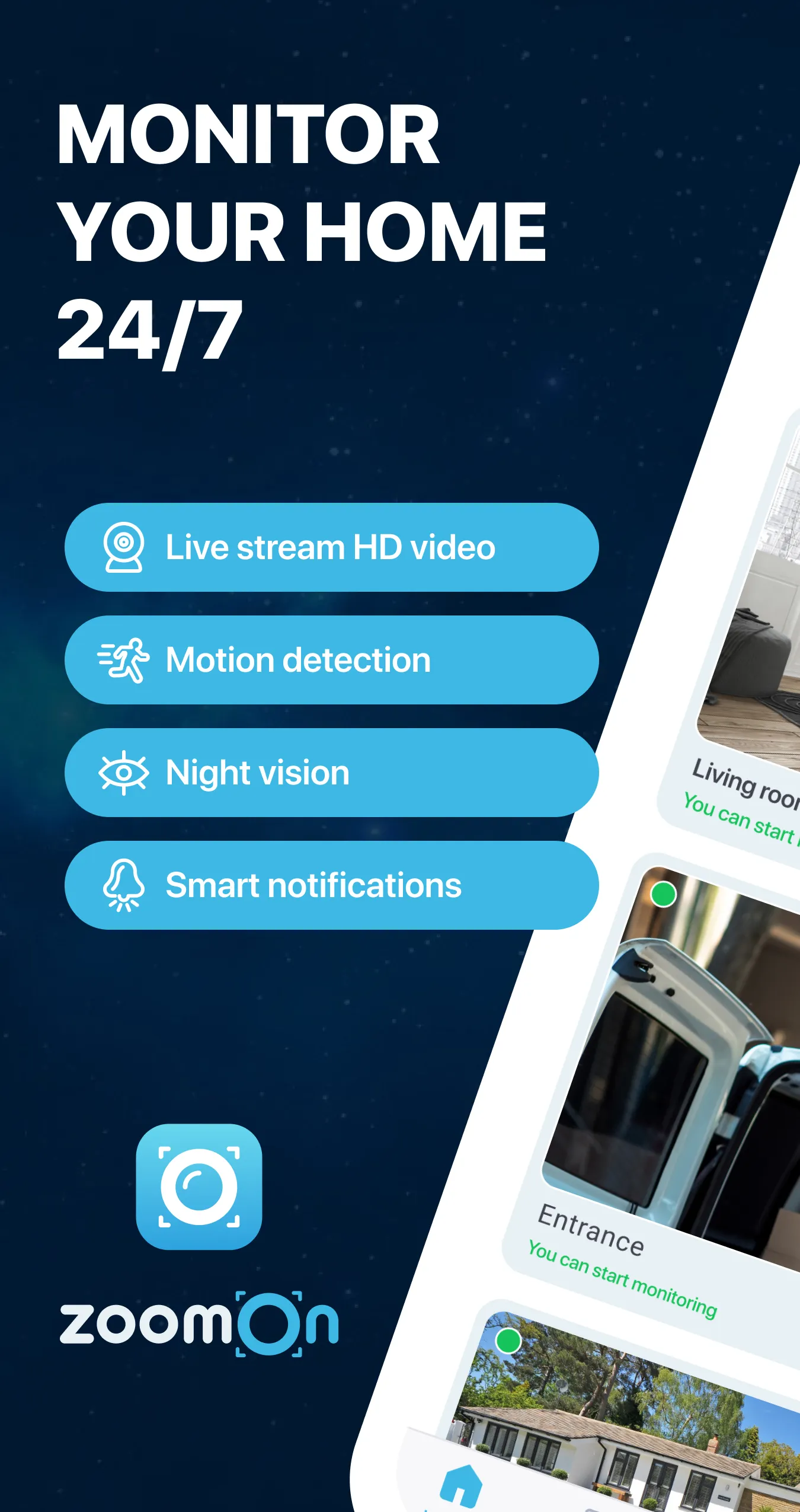 ZoomOn Home Security Camera | Indus Appstore | Screenshot