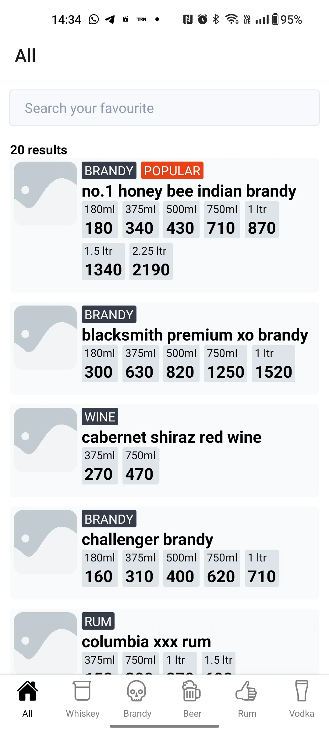 Kerala Beverages price list | Indus Appstore | Screenshot