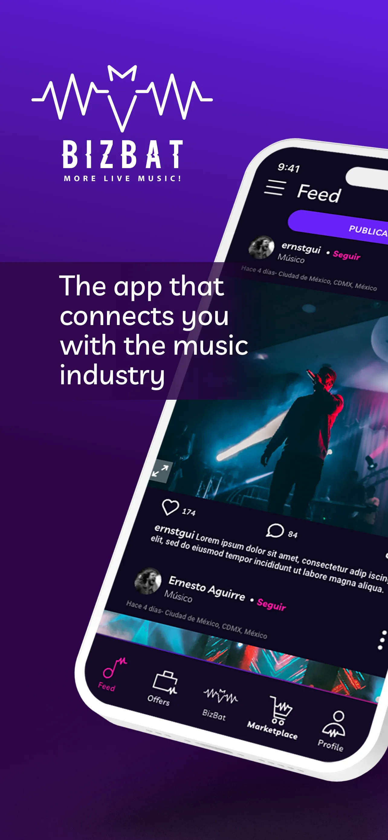 BizBat: Music Industry Network | Indus Appstore | Screenshot