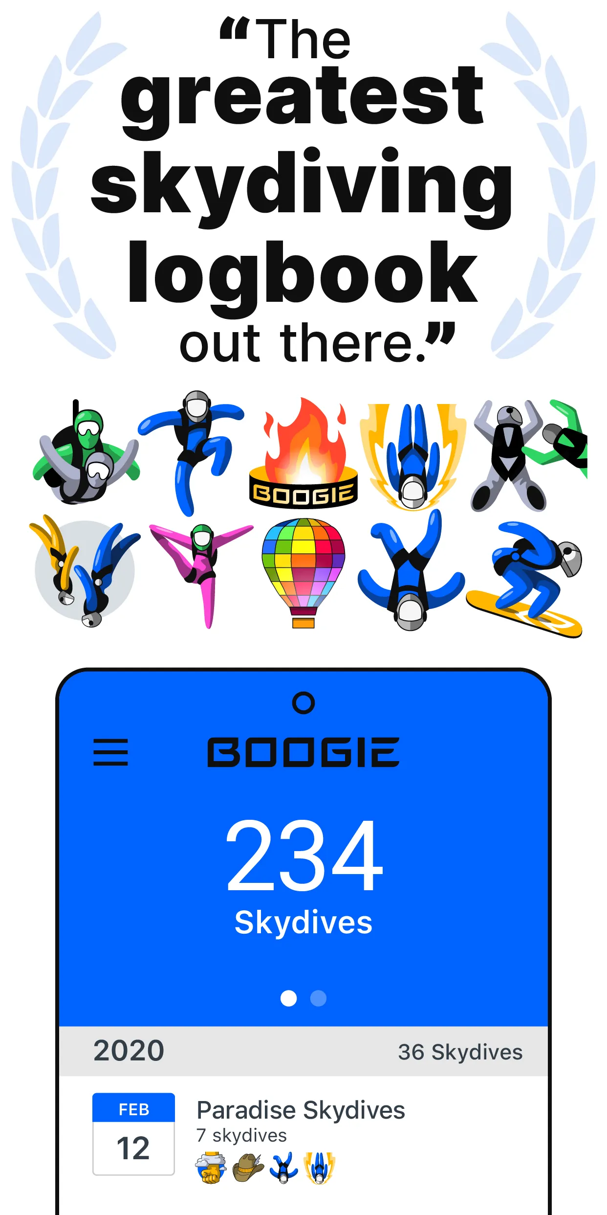 Boogie - Skydiving Logbook | Indus Appstore | Screenshot