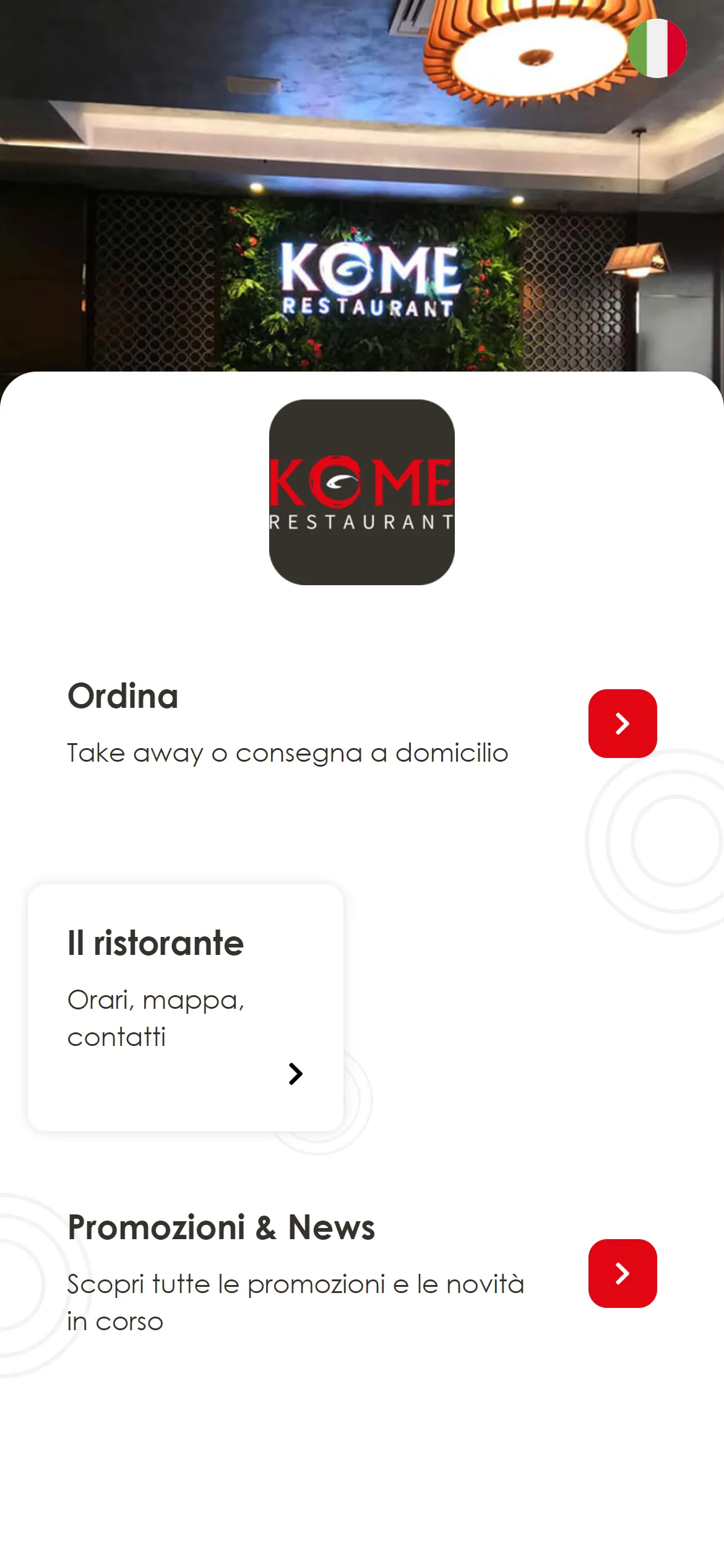 Kome Restaurant | Indus Appstore | Screenshot