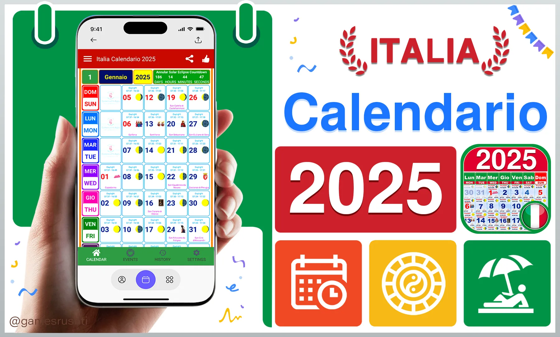 Italia Calendario 2025 | Indus Appstore | Screenshot