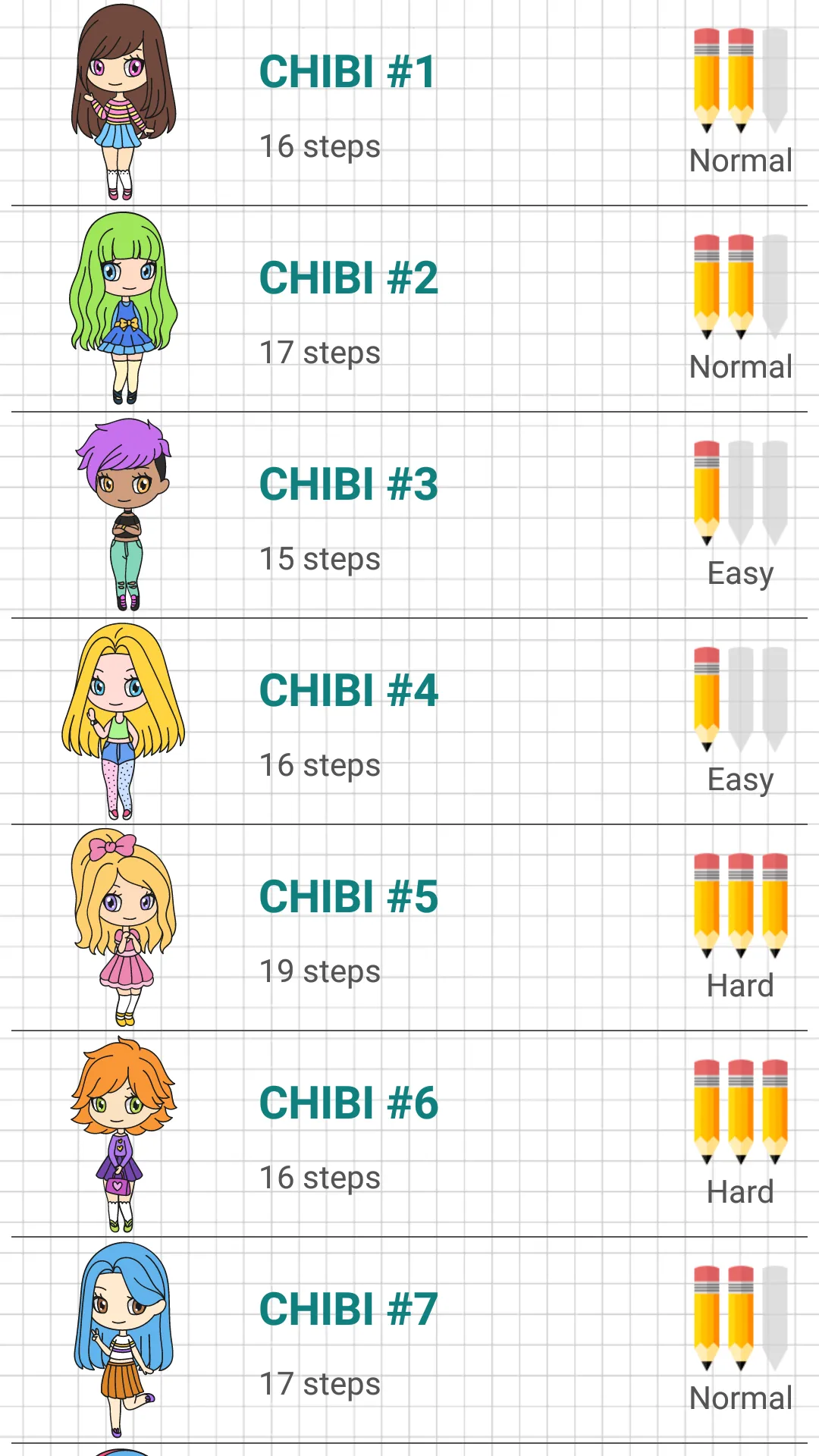 How to Draw Chibi Girls | Indus Appstore | Screenshot