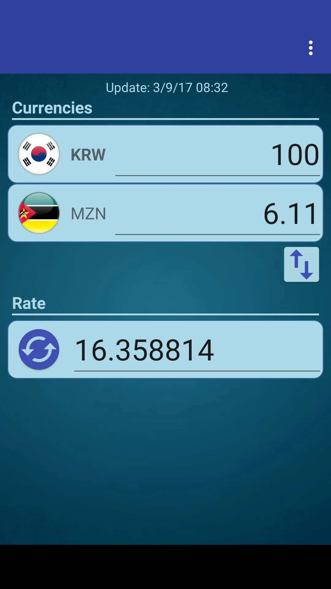 KRW Won x Mozambique Metical | Indus Appstore | Screenshot