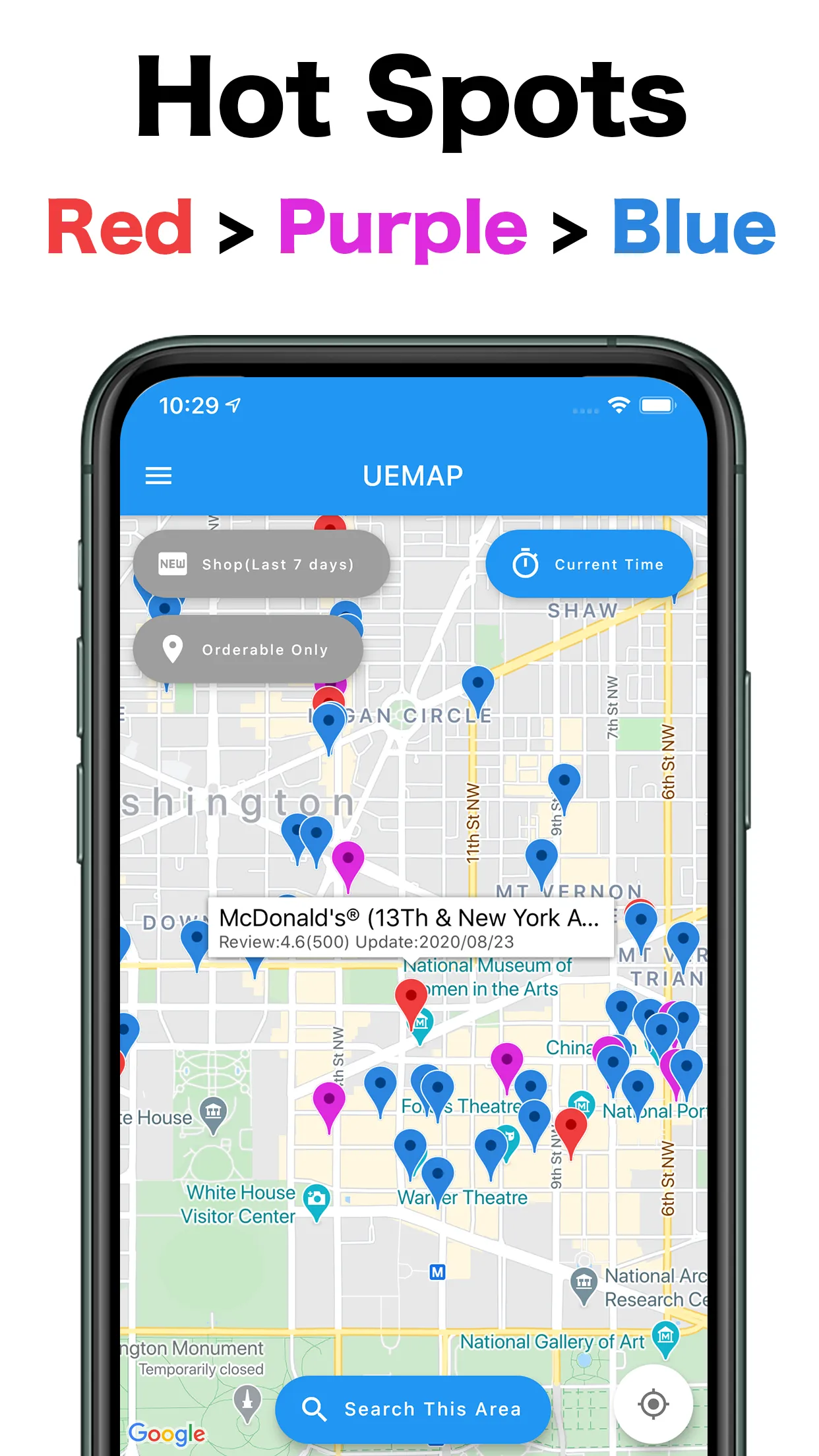 UEMAP - Restaurant Map | Indus Appstore | Screenshot