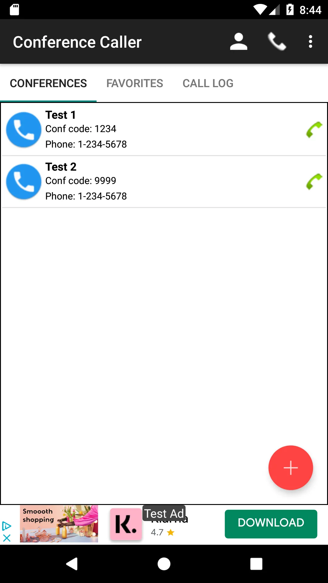 Conference Caller | Indus Appstore | Screenshot