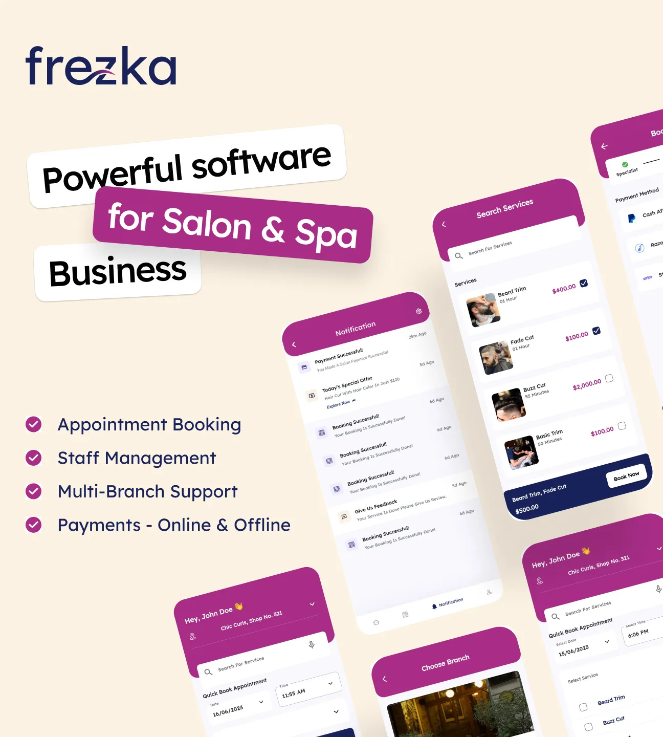 Frezka - Beauty Salons | Indus Appstore | Screenshot