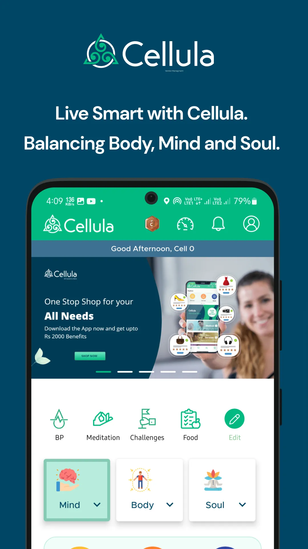 Cellula: Healthy Lifestyle App | Indus Appstore | Screenshot