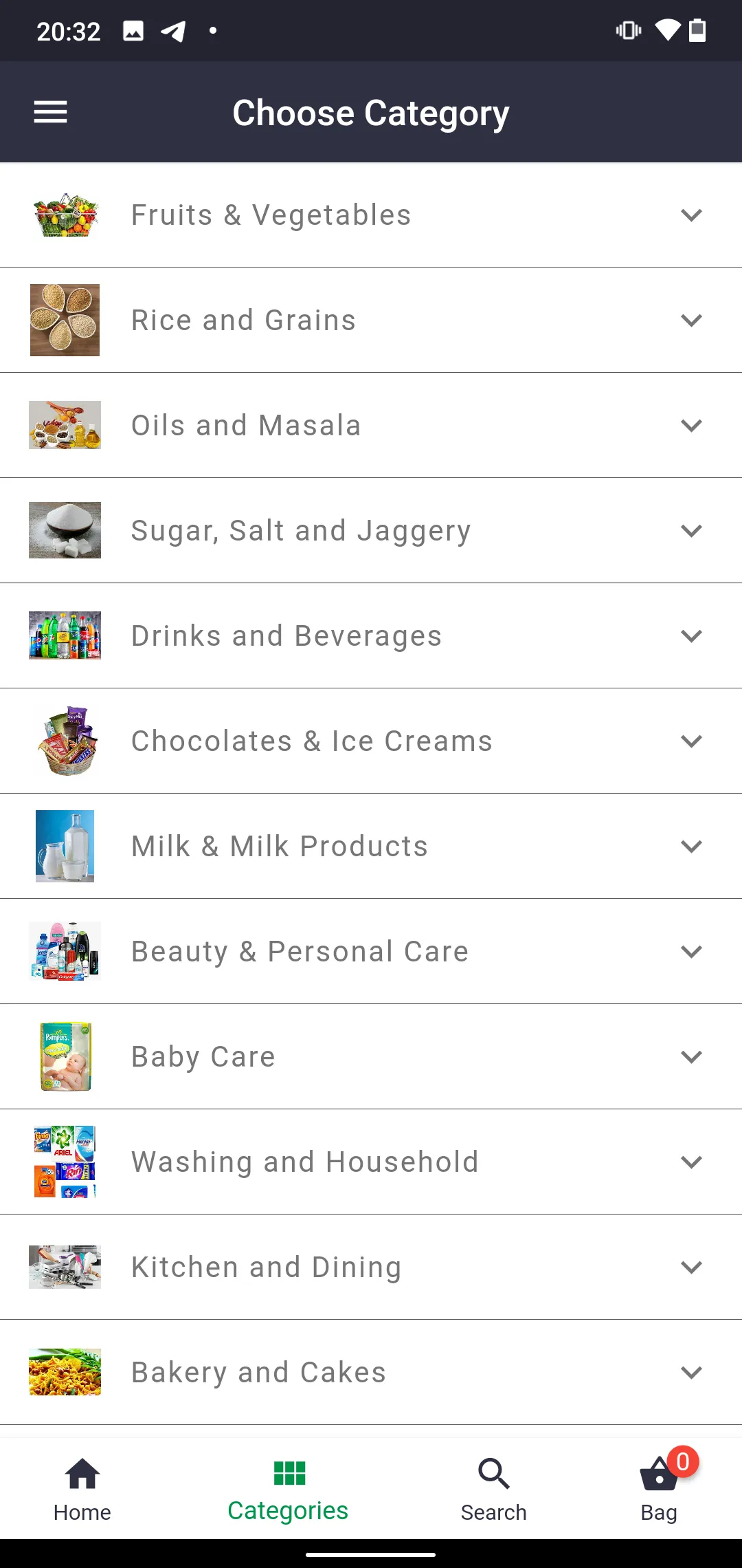 Mybag - Grocery, Food Delivery | Indus Appstore | Screenshot