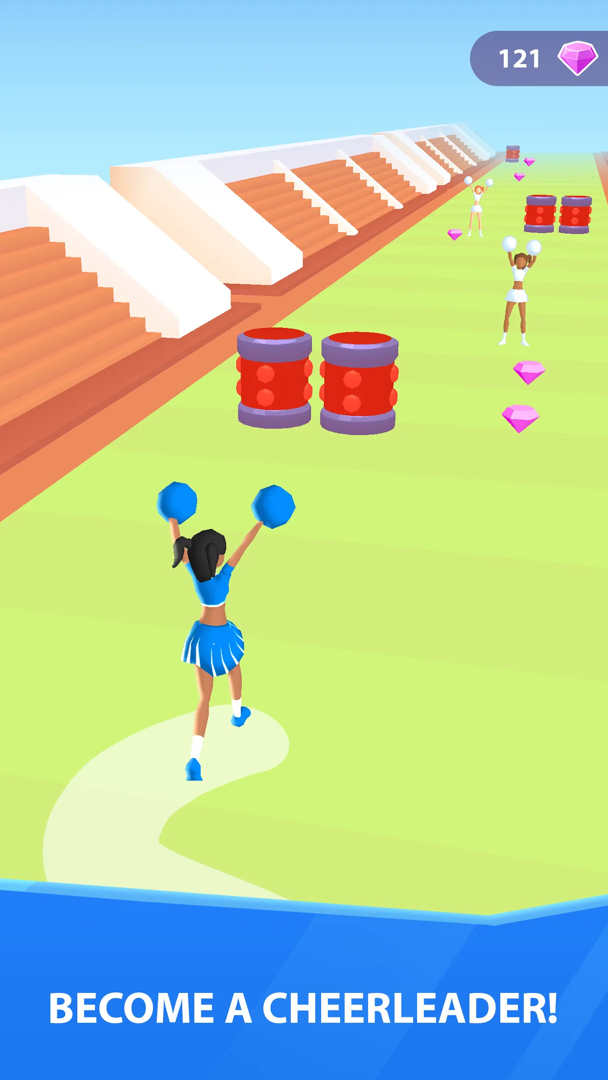 Cheerleader Run 3D | Indus Appstore | Screenshot