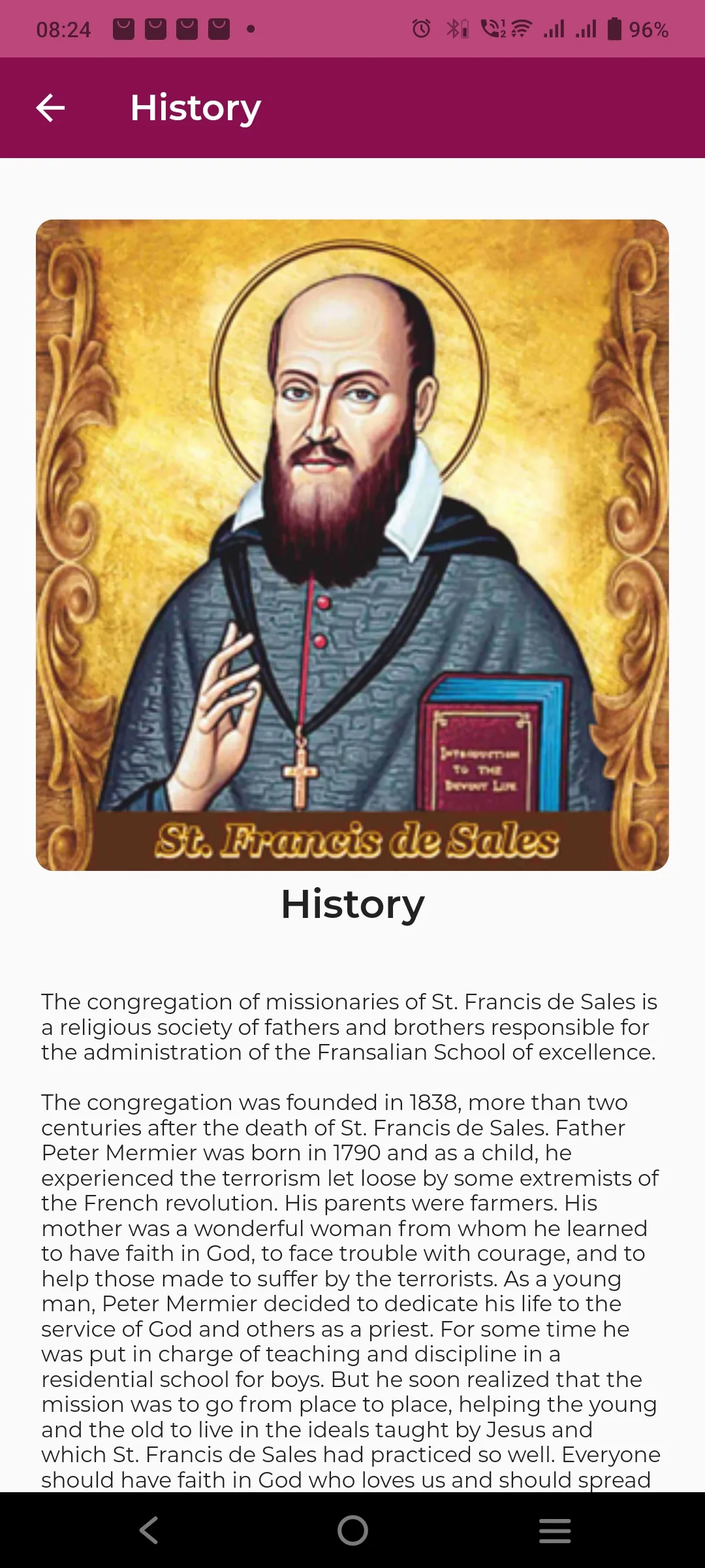 Fransalian School of Excellenc | Indus Appstore | Screenshot