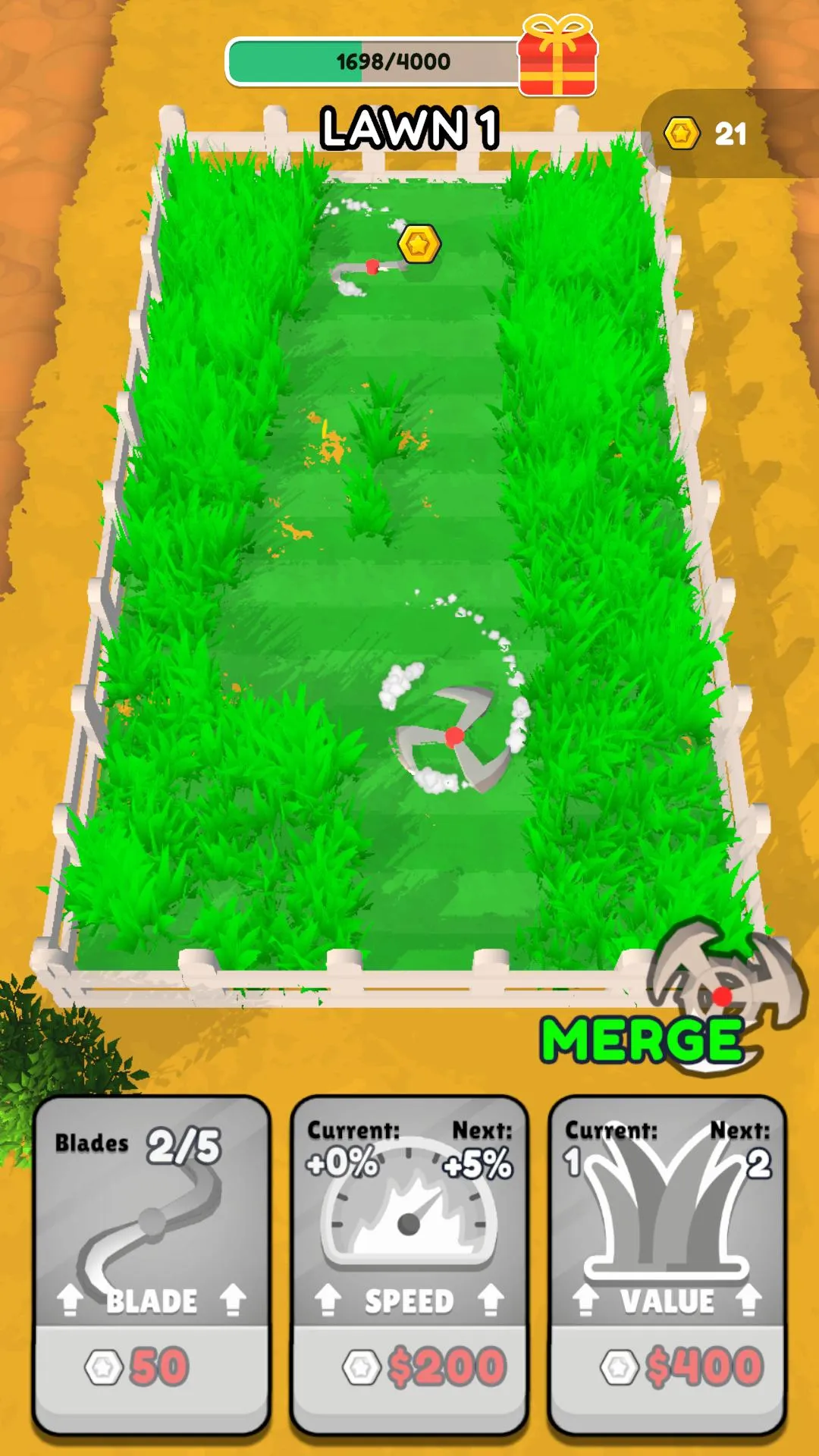 Idle Mower Merge | Indus Appstore | Screenshot