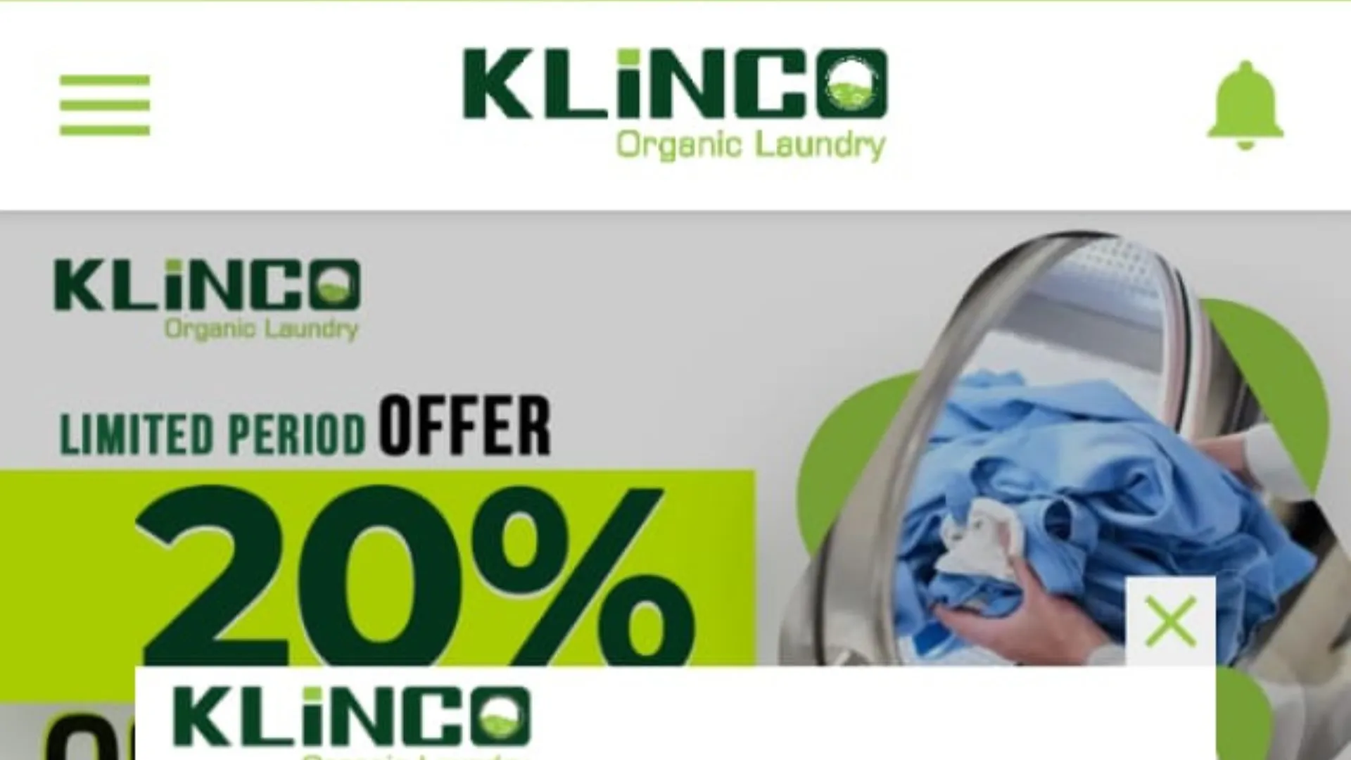 Klinco Organic Laundry | Indus Appstore | Screenshot