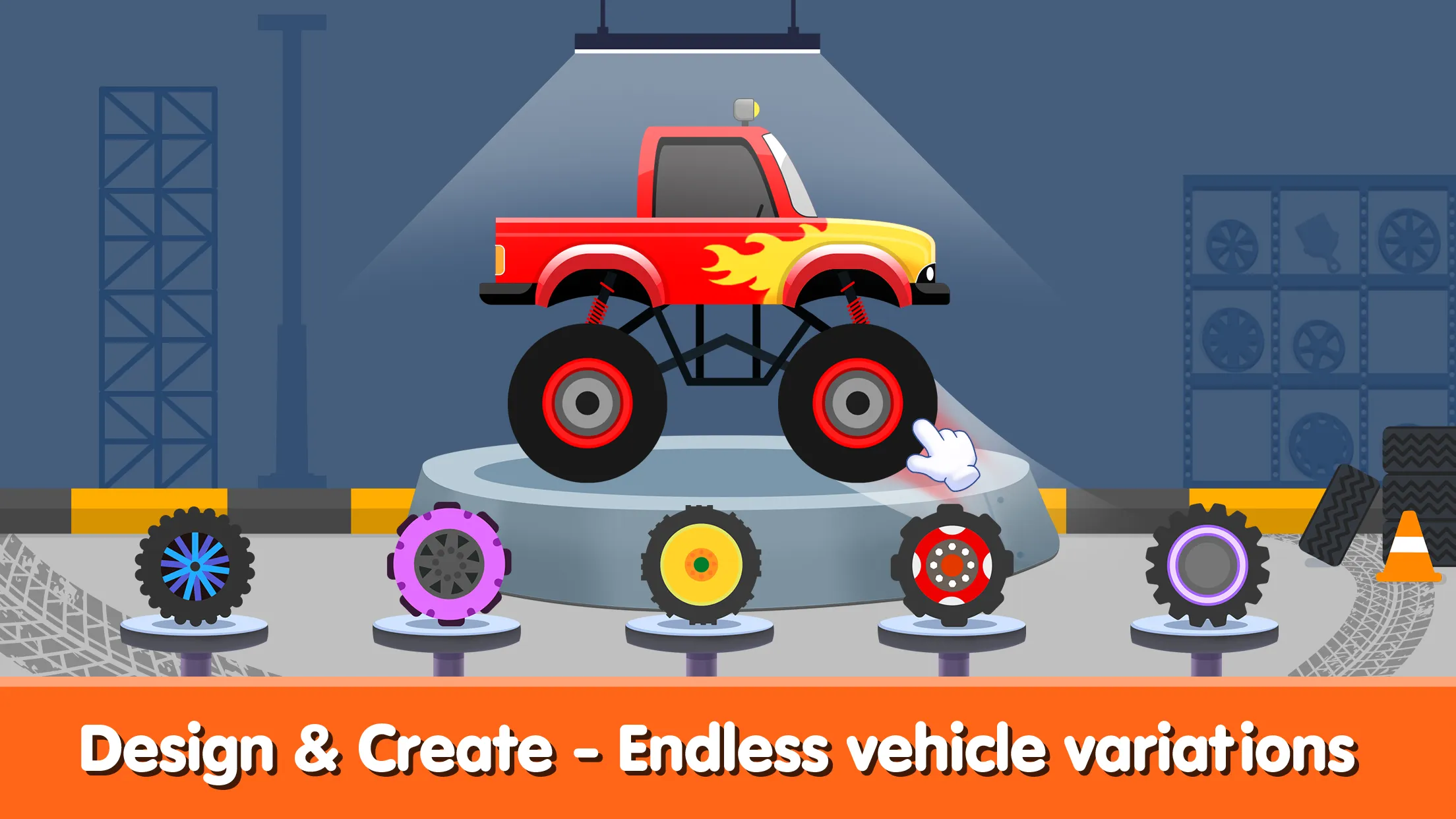 Kids Monster Truck Games 2+ | Indus Appstore | Screenshot