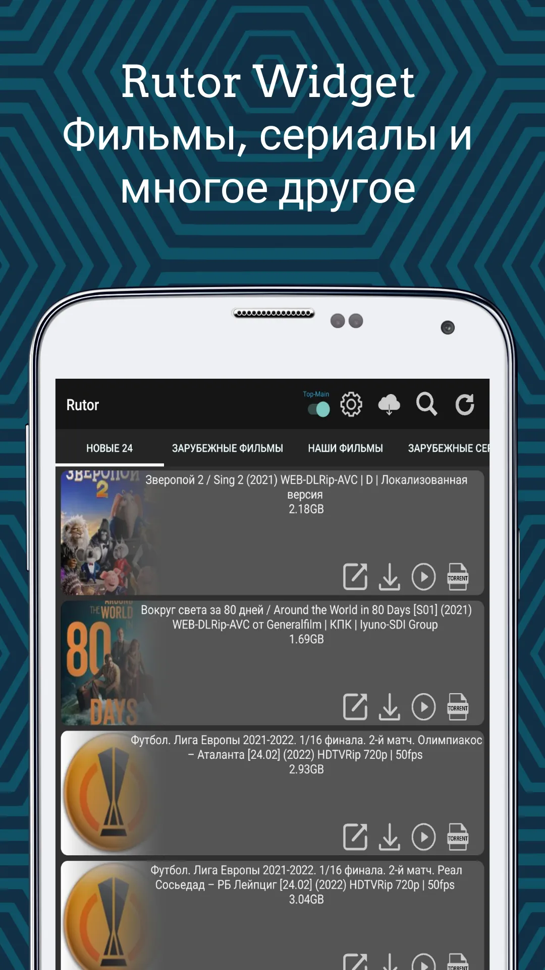 Rutor Widget | Indus Appstore | Screenshot