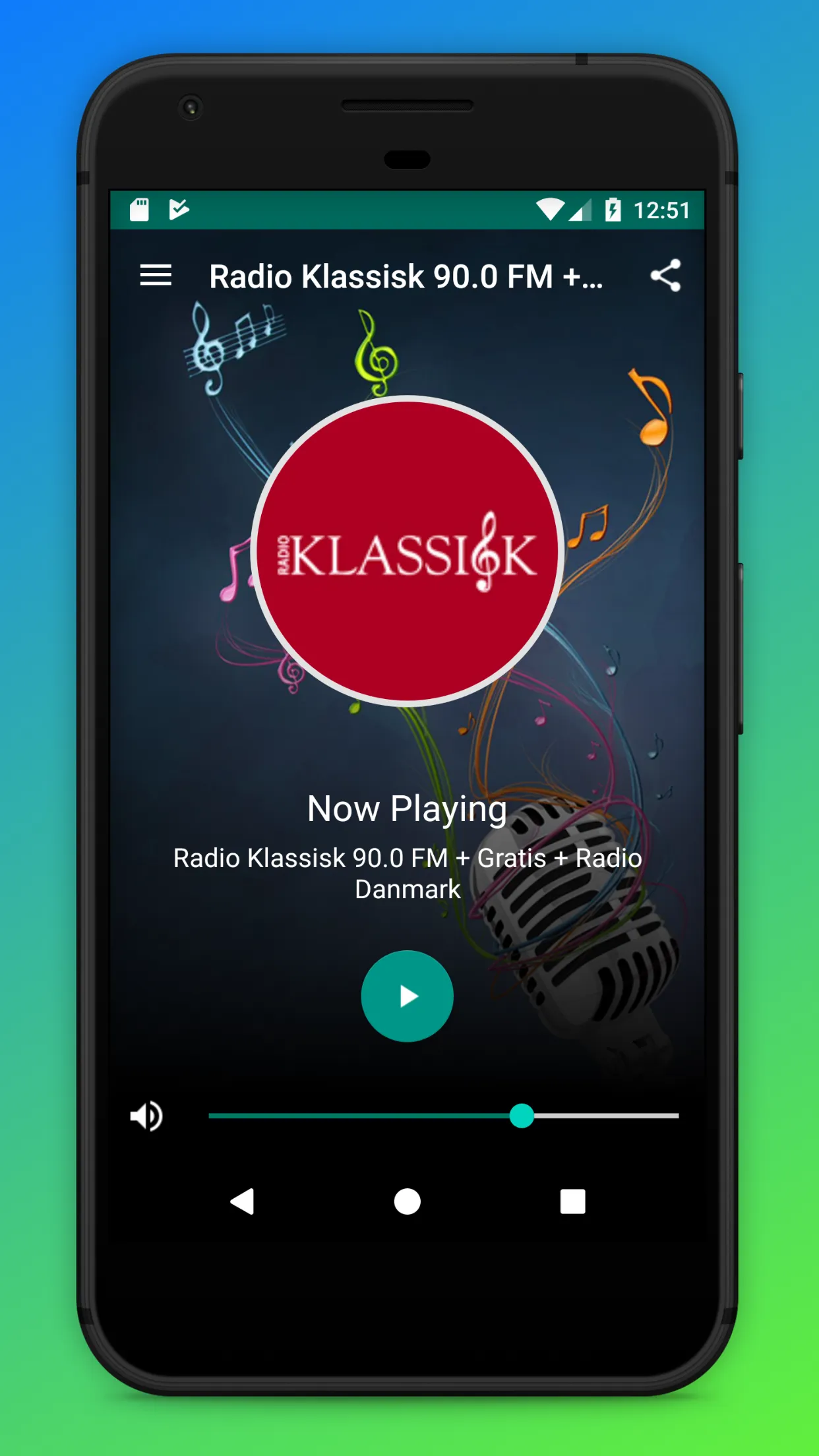 Radio Klassik FM App Danmark | Indus Appstore | Screenshot